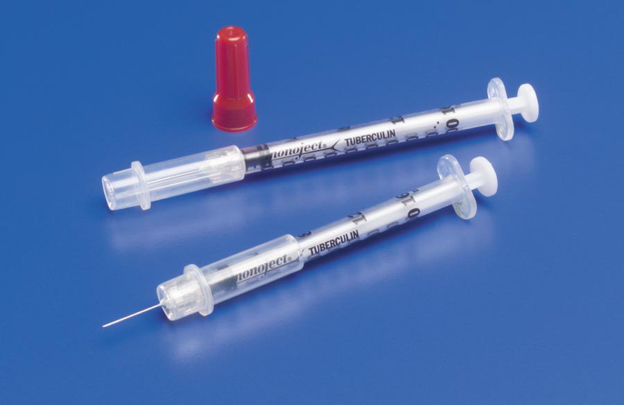 Safety Insulin Syringe with Needle Monoject™ 1 mL 5/16 Inch 30 Gauge Sliding Safety Needle Regular Wall - 8881511310