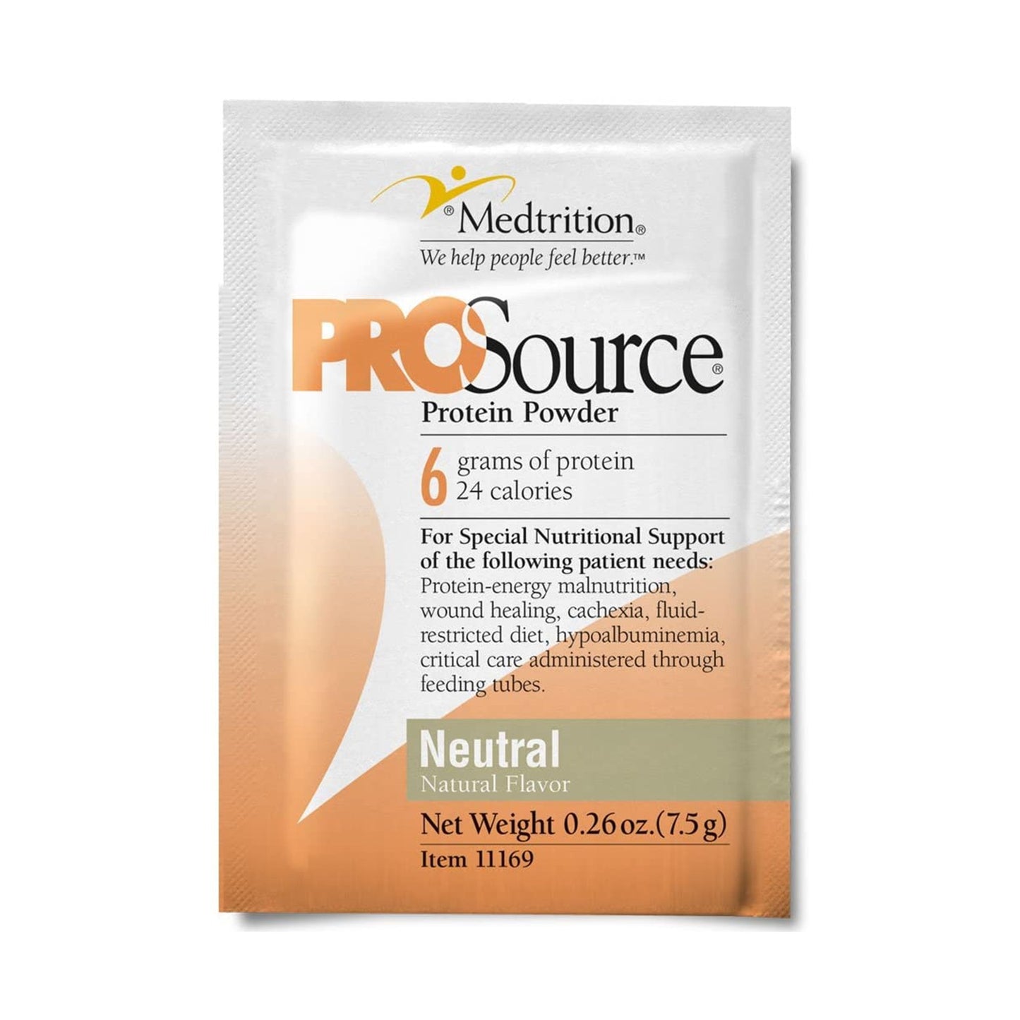 Oral Supplement ProSource® Neutral Flavor Powder 7.5 Gram Individual Packet - 11169