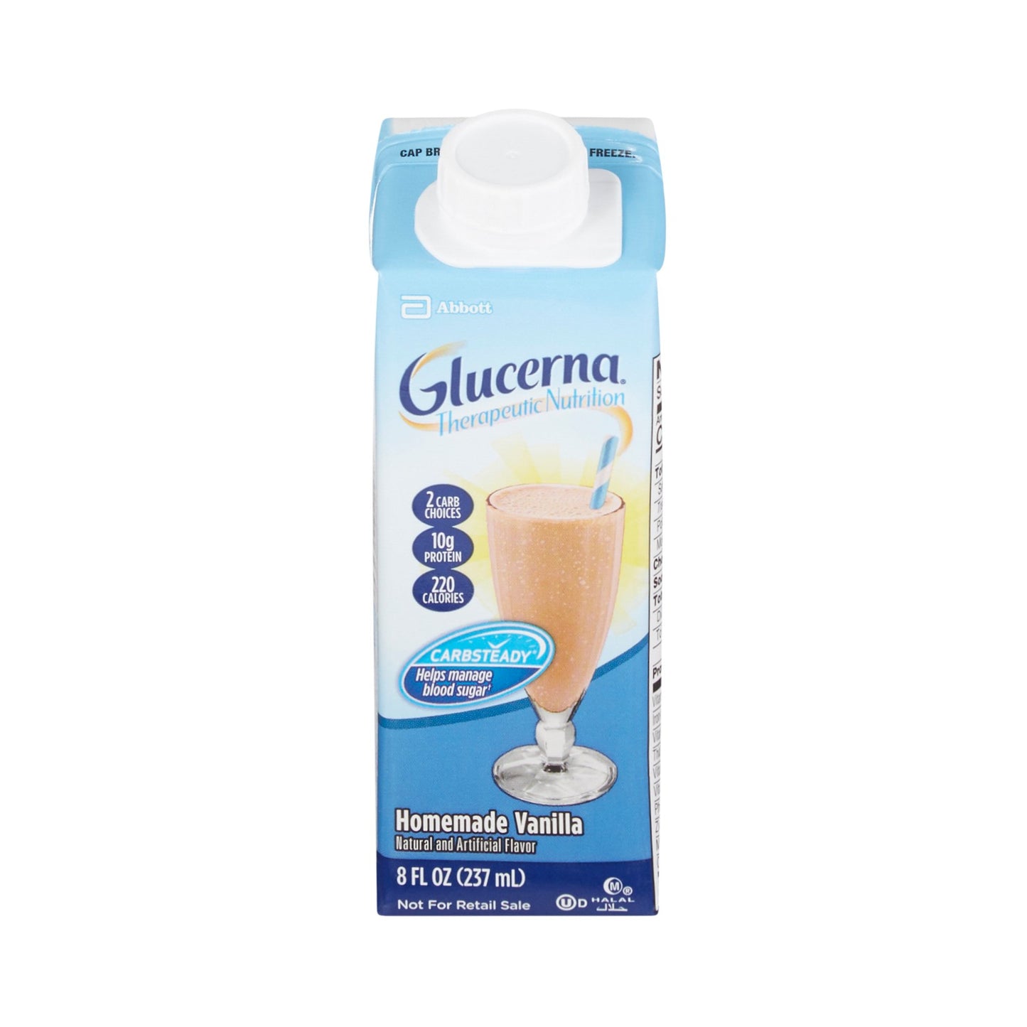 Oral Supplement Glucerna® Therapeutic Nutrition Shake Vanilla Flavor Liquid 8 oz. Carton - 64922