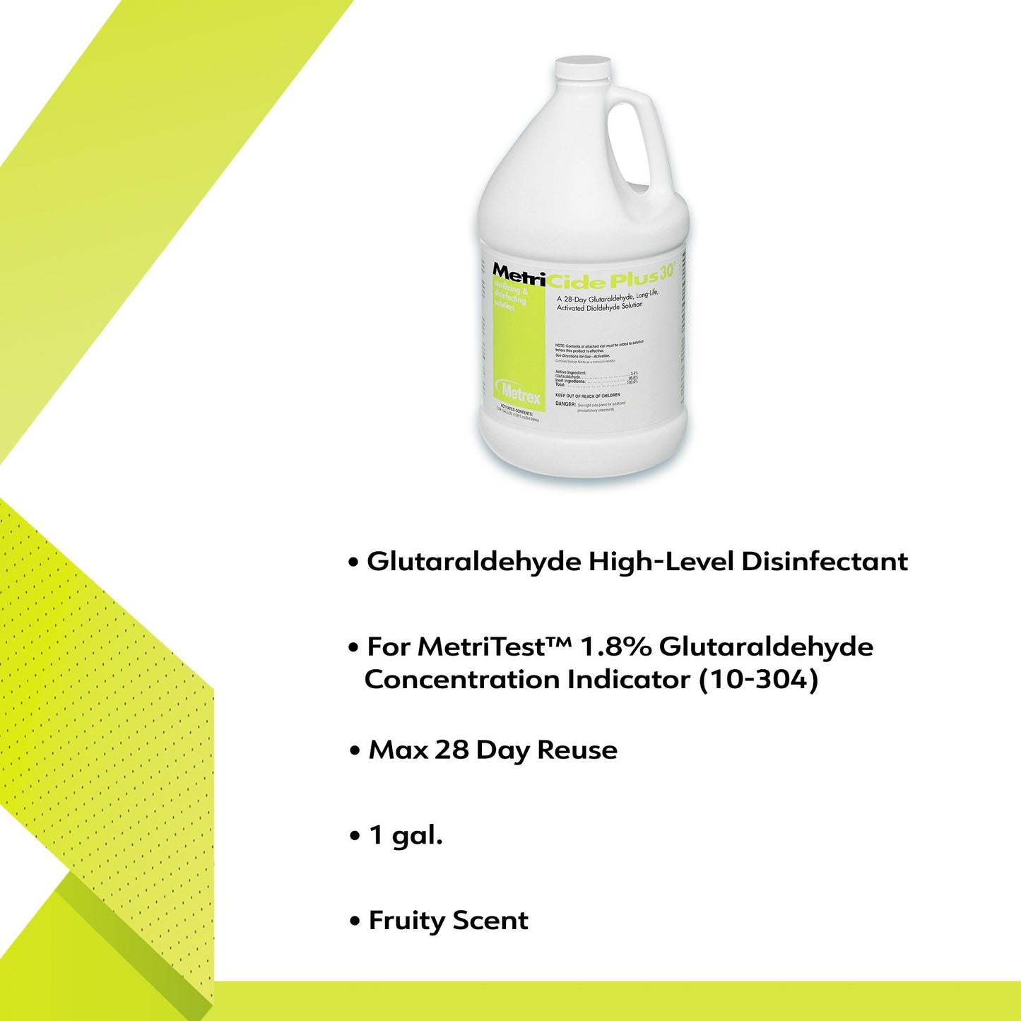 MetriCide Plus 30® Glutaraldehyde High Level Disinfectant 10-3200