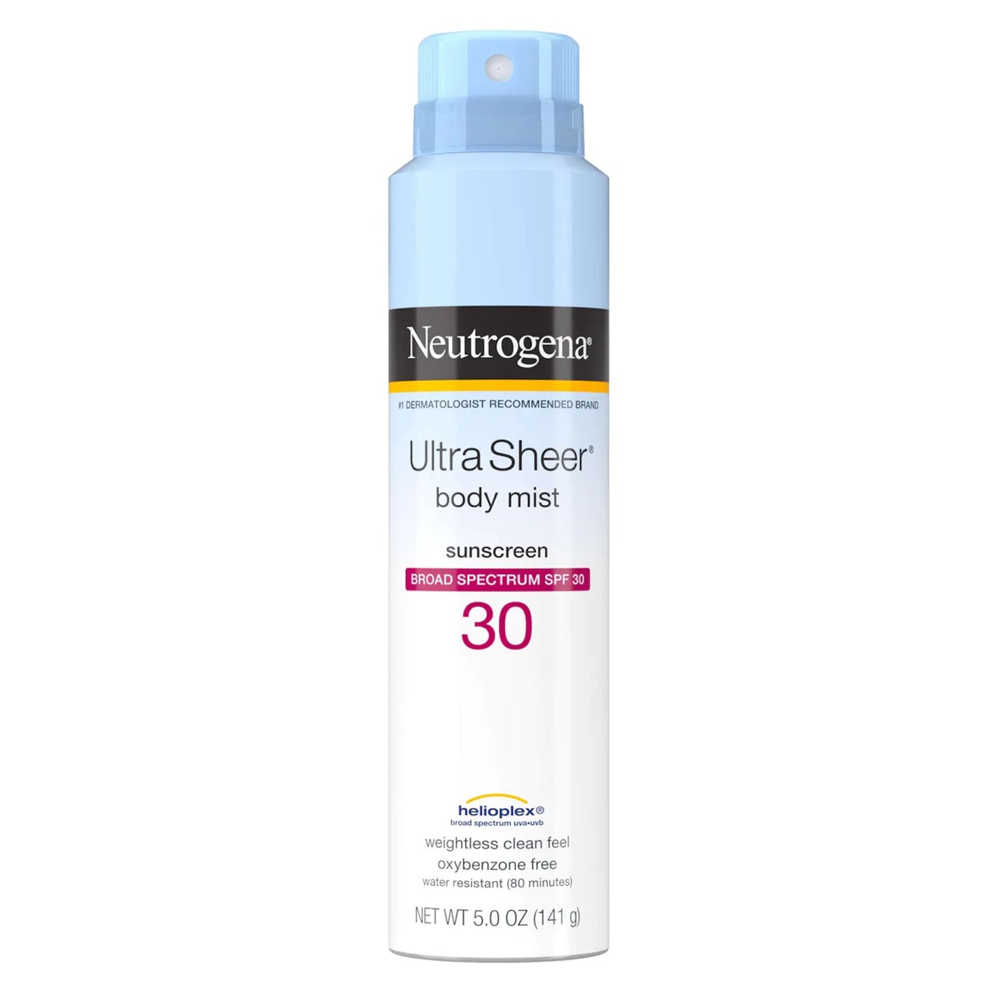 Sunscreen Neutrogena®Ultra Sheer® Body Mist SPF 30 Liquid 5 oz. Can - 69968002105