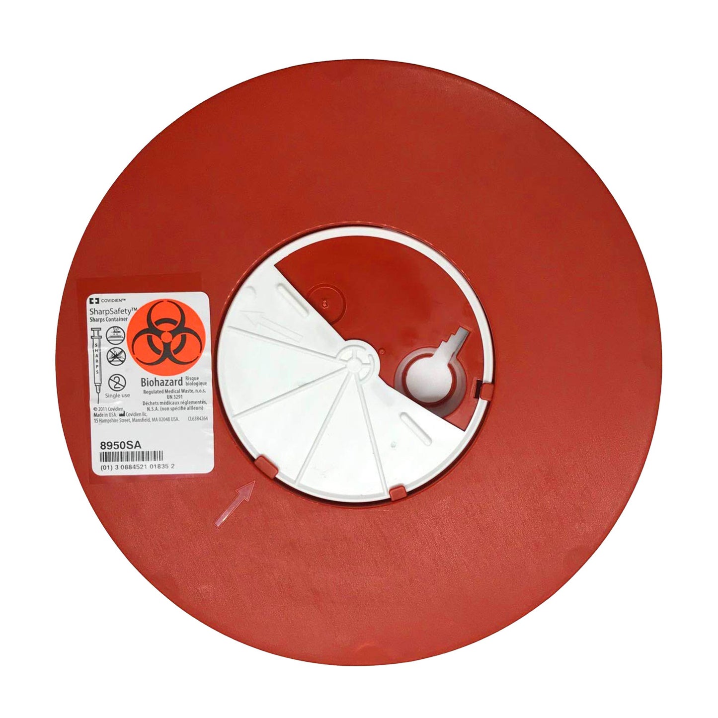 SharpSafety™ Multi-purpose Sharps Container, 1.25 Gallon, 6¾ x 8¾ Inch 8950SA