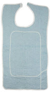 Beck's Classic Beck's Classic Adult Bib with Barrier, White and Blue Terry, 18 x 36 in. BTB1834BRR-1824S, 1 Each