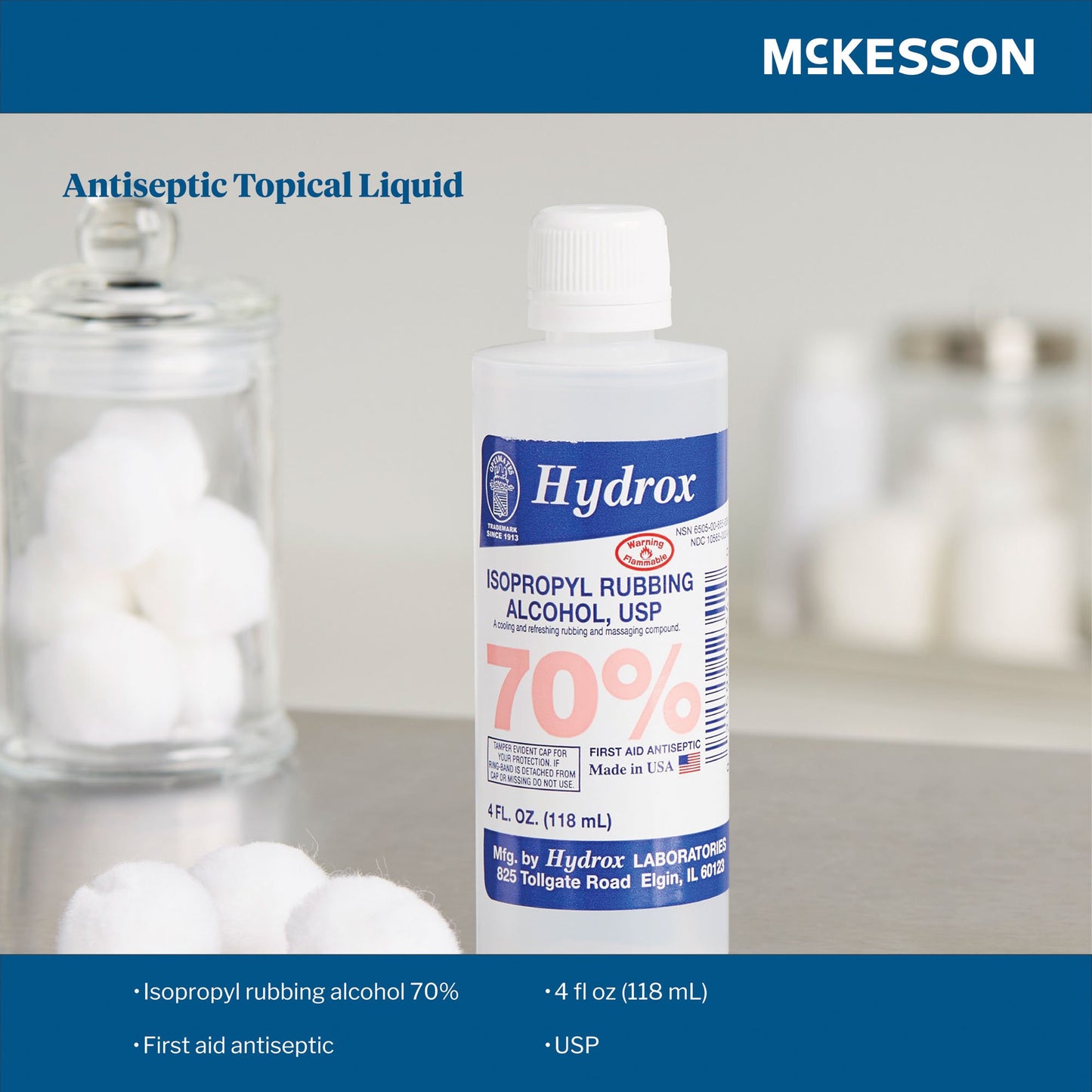 Hydrox Isopropyl Alcohol Antiseptic HDX-I0020