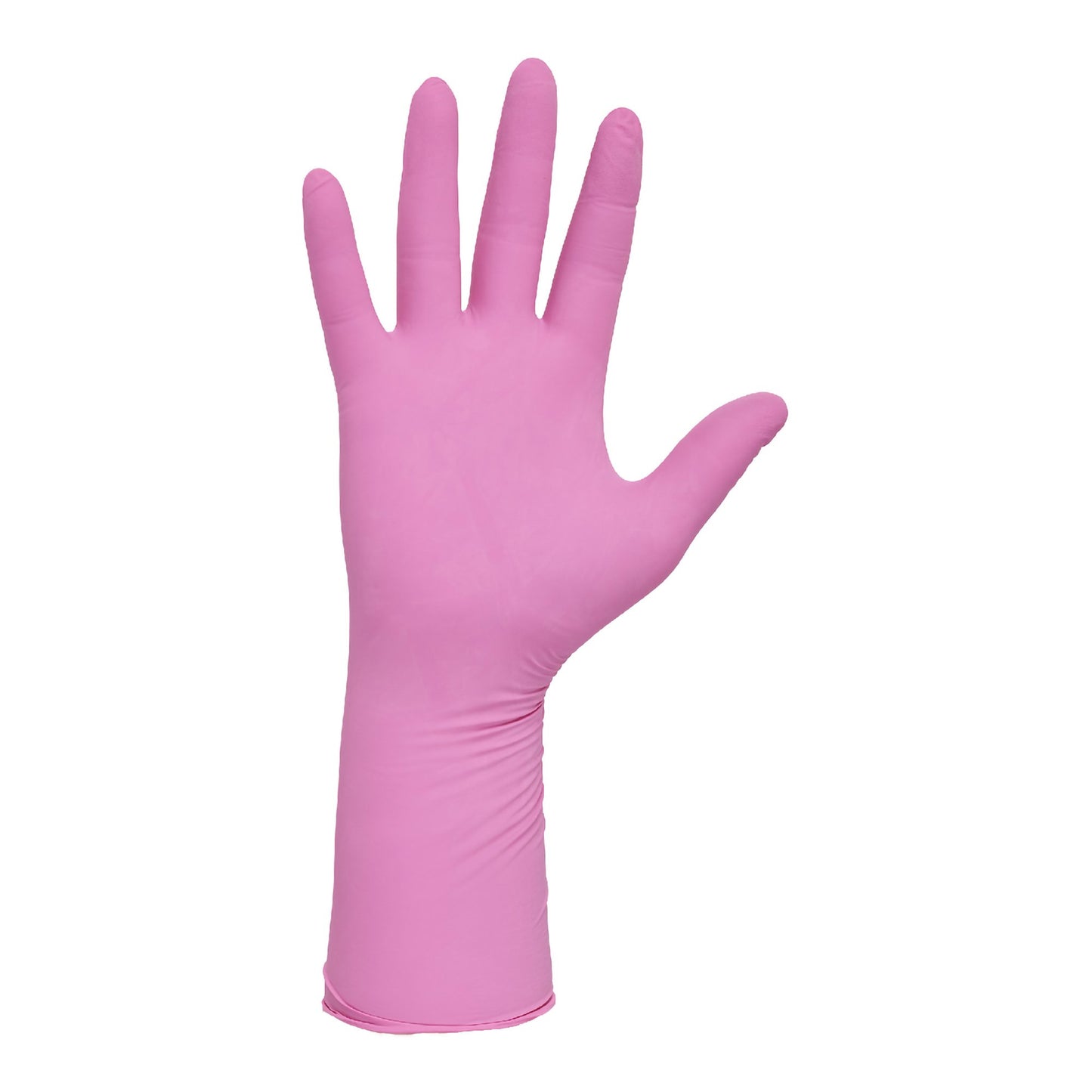 Exam Glove PINK UNDERGUARD Medium NonSterile Nitrile Extended Cuff Length Textured Fingertips Pink Chemo Tested - 47454