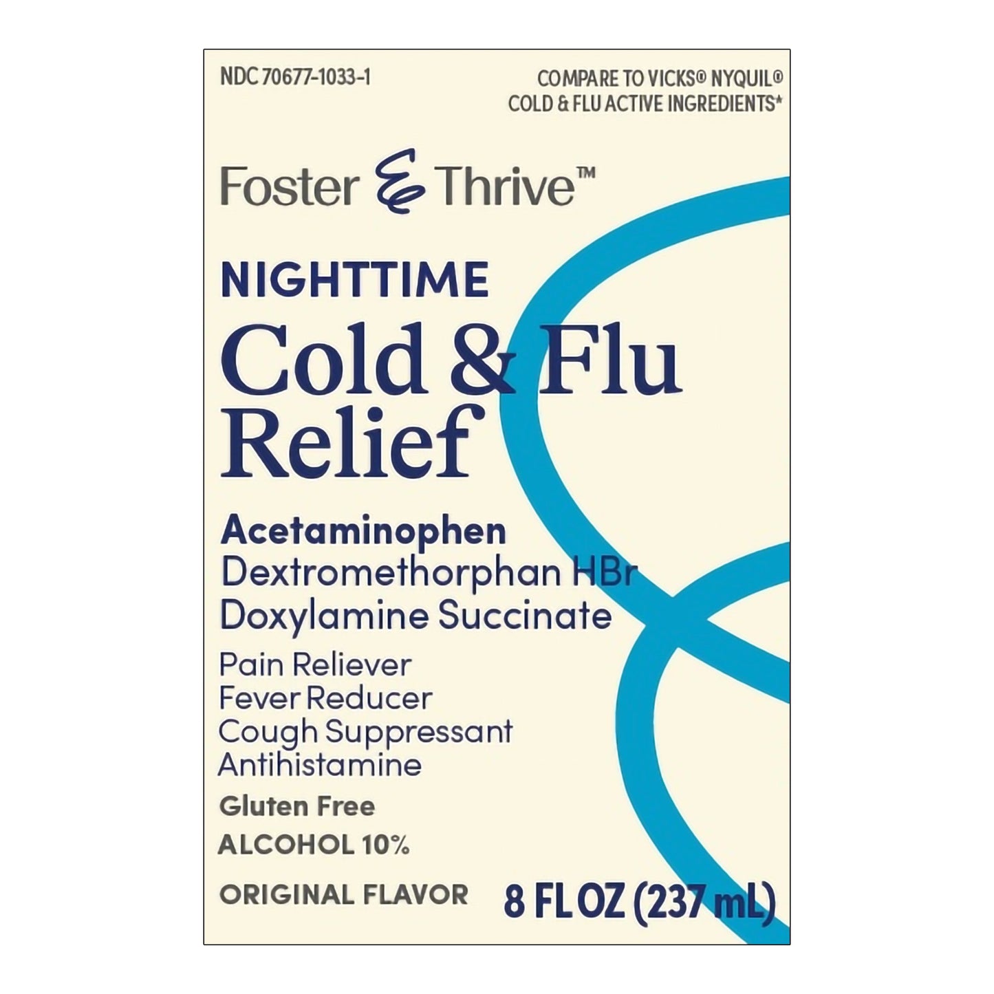 Foster & Thrive™ Nighttime Cold & Flu Relief Liquid, Original 70677103302
