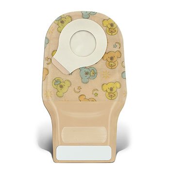 Ostomy Pouch Little Ones® Two-Piece System 8 Inch Length 1/5 to 1-1/4 Inch Stoma Drainable - 411637