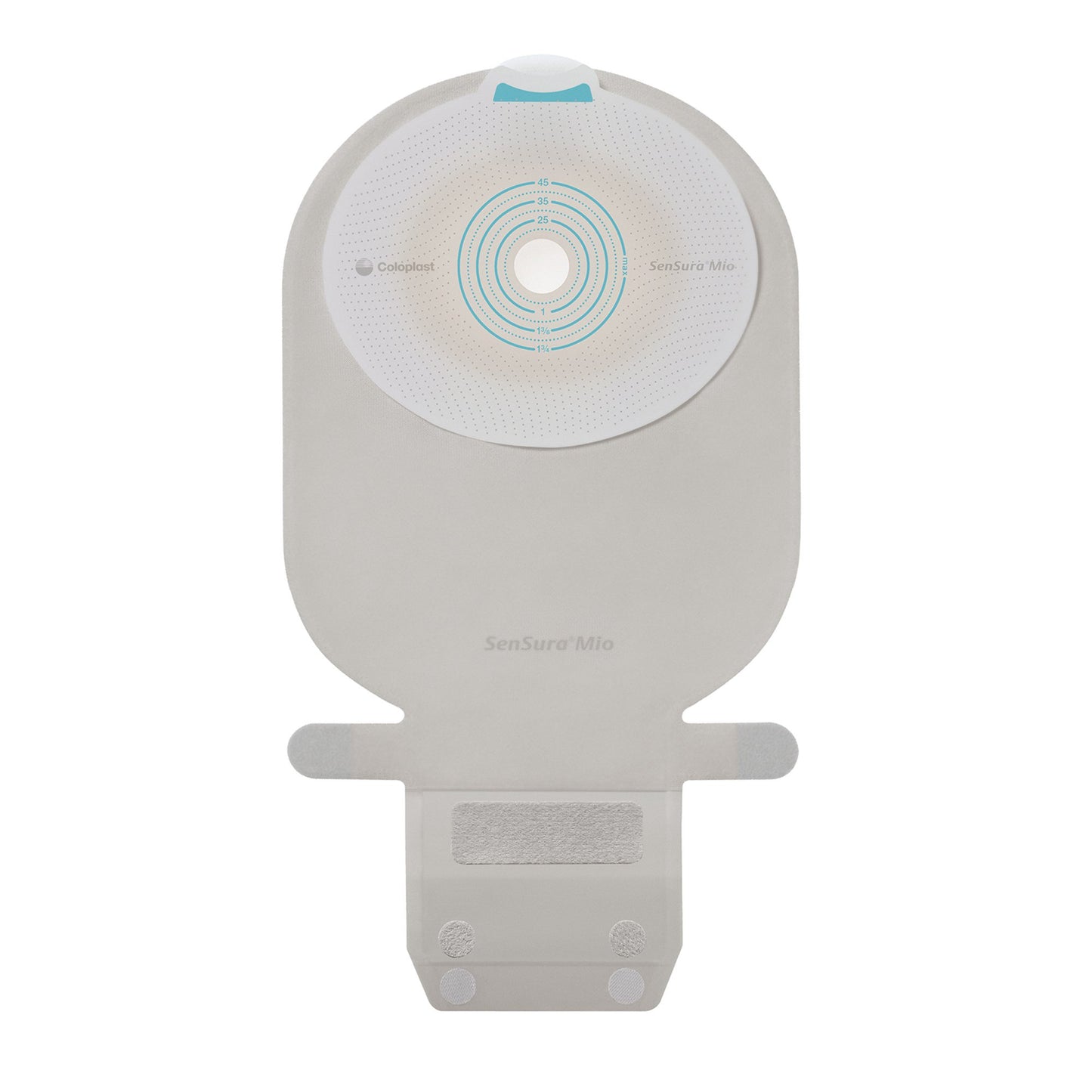 Ostomy Pouch SenSura® Mio One-Piece System 11 Inch Length, Maxi Flat, Pre-Cut 1-9/16 Inch Stoma Drainable - 10479