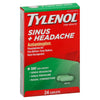 J & J Sales Tylenol Sinus + Headache Acetaminophen / Phenylephrine HCl Cold and Sinus Relief 50580059801, BT