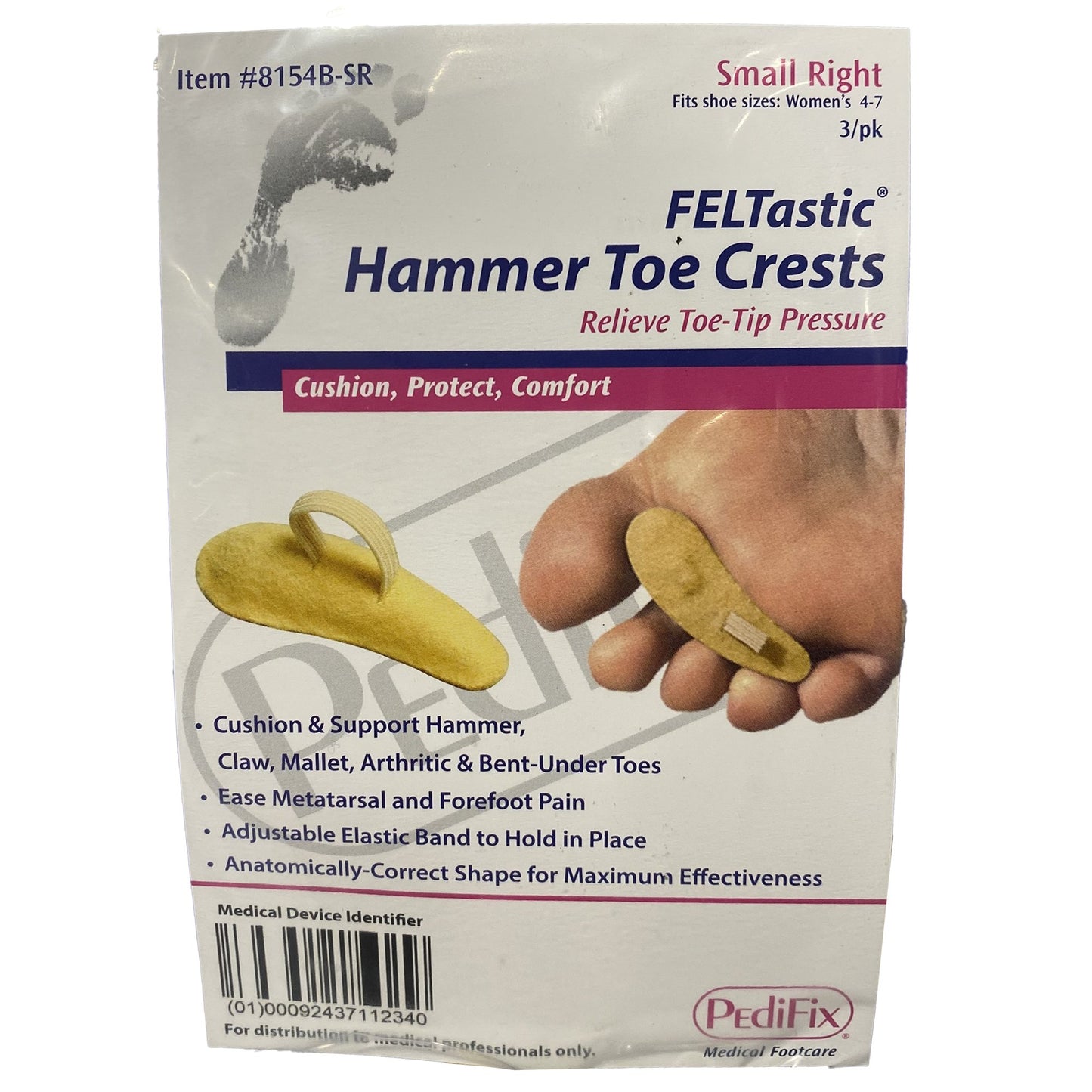 Pedifix Pedifix Right Hammer Toe Crest, Small 8154B-SR, Pack of 1