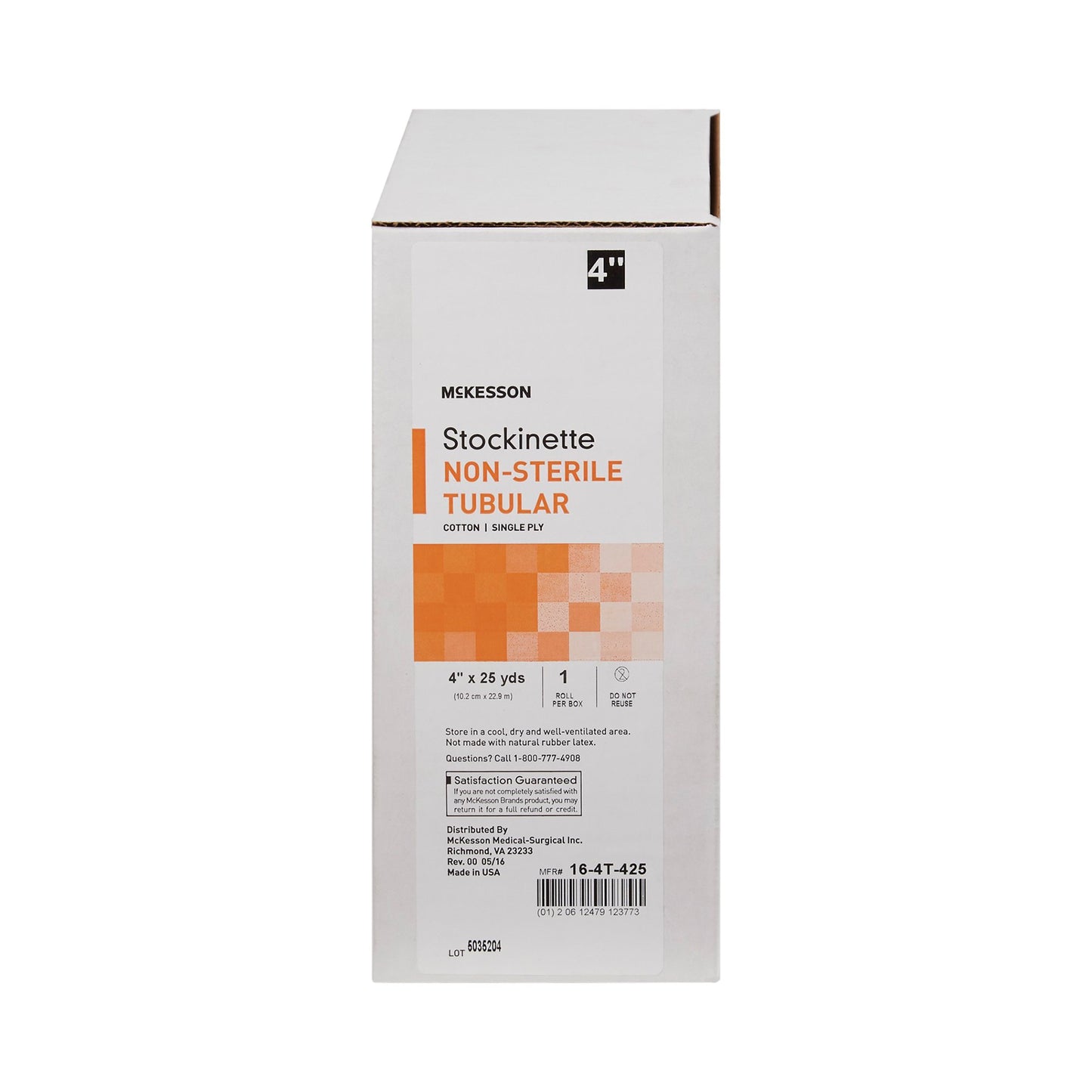 McKesson Beige Cotton Tubular Stockinette, 4 Inch x 25 Yard 16-4T-425