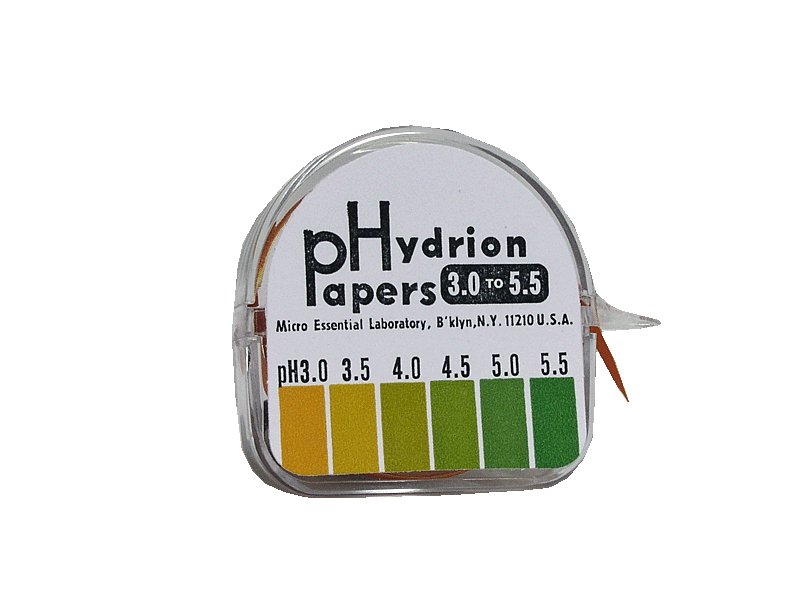 Fisher Scientific Hydrion pH Paper in Dispenser, 3.0 to 5.5 MES325, 1 Each