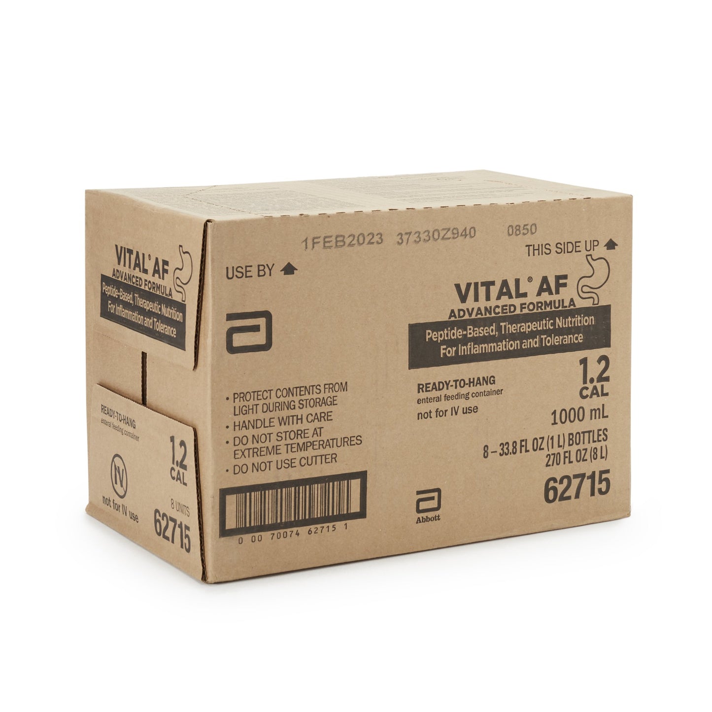 Vital® AF 1.2 Cal Vanilla Tube Feeding Formula, 33.8 oz. Ready to Hang Carton 62715