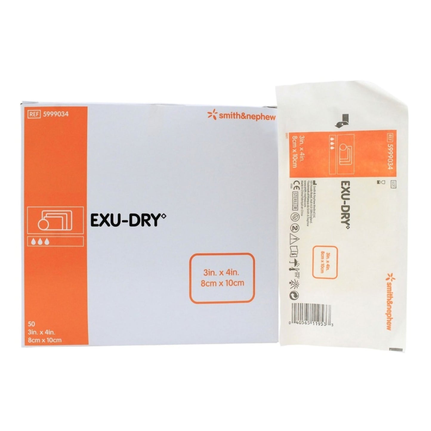 Smith & Nephew Exu-Dry Anti-Shear Super Absorbent Dressing, 3 x 4 Inch 5999034