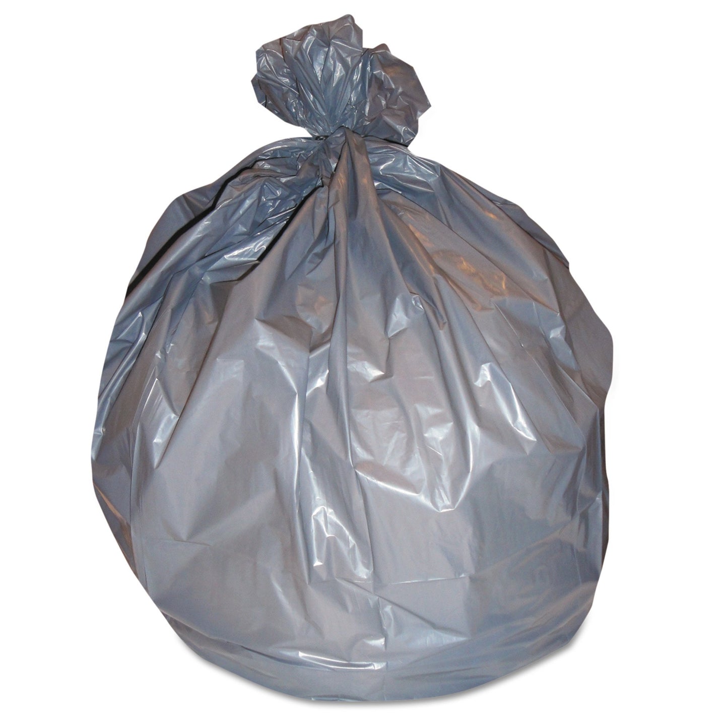 Trash Bag Right Sack® System 56 gal. Gray LLDPE 1.6 mil 44 X 55 Inch Gusset Seal Bottom Flat Pack - HERH56G