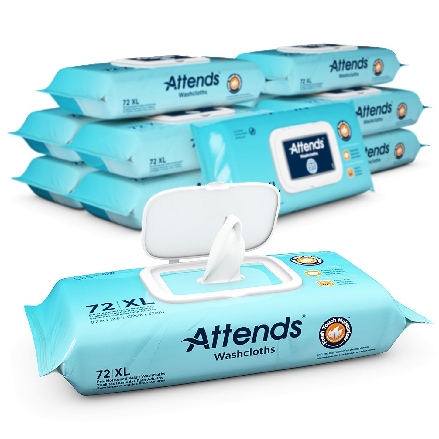 Attends® Scented Personal Cleansing Wipes with Aloe and Vitamin E WCCP1000