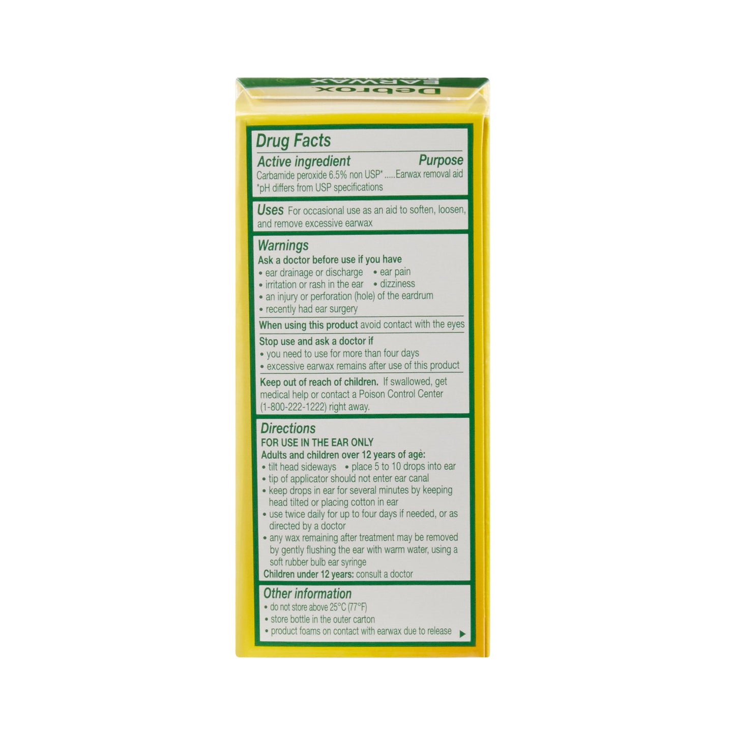 Debrox® Earwax Removal Aid, 0.5 Fl. Oz. 04203710478
