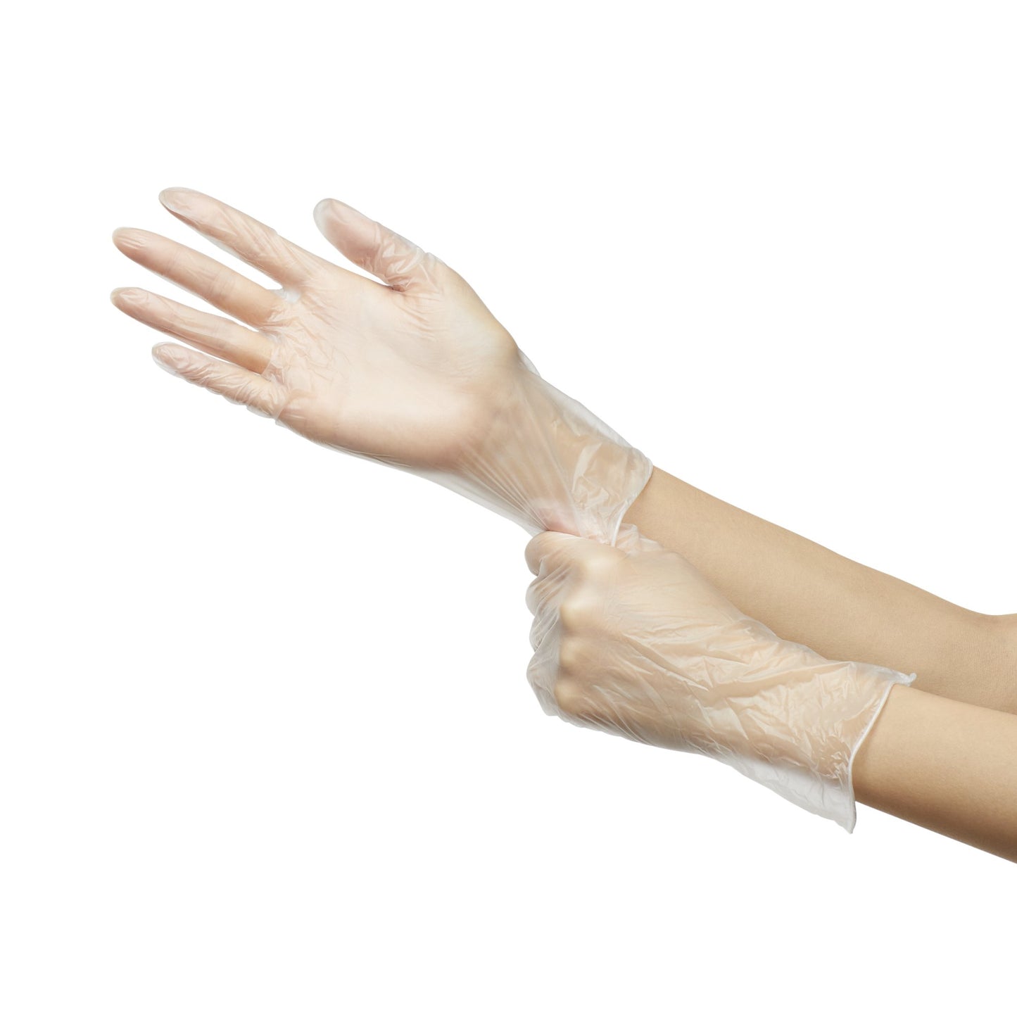McKesson Confiderm® Vinyl Exam Glove, Large, Clear 14-168