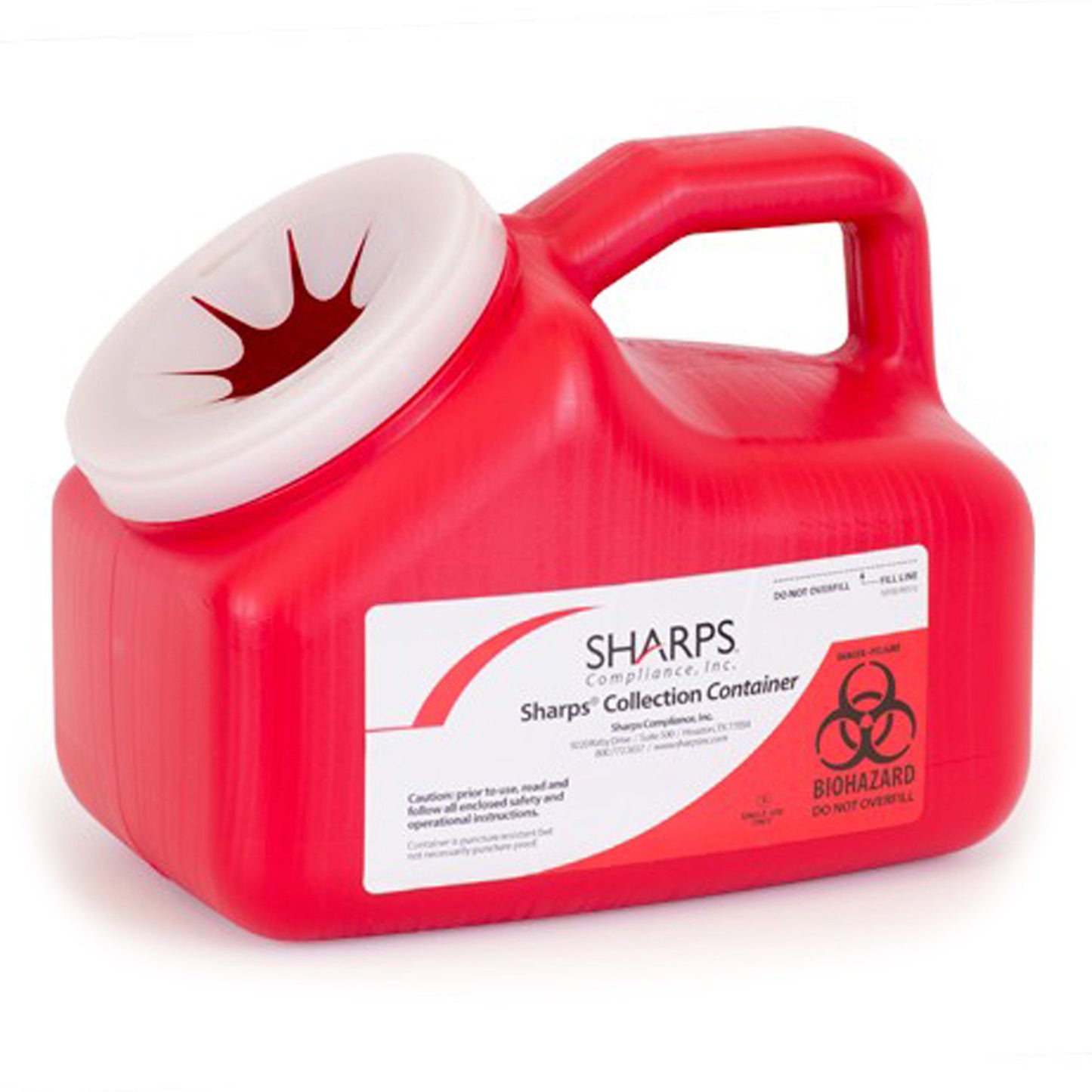 Mail System® Pro-Tec® Mailback Sharps Collector, 1 Gallon, 9 x 6 x 7½ Inch 11000-018