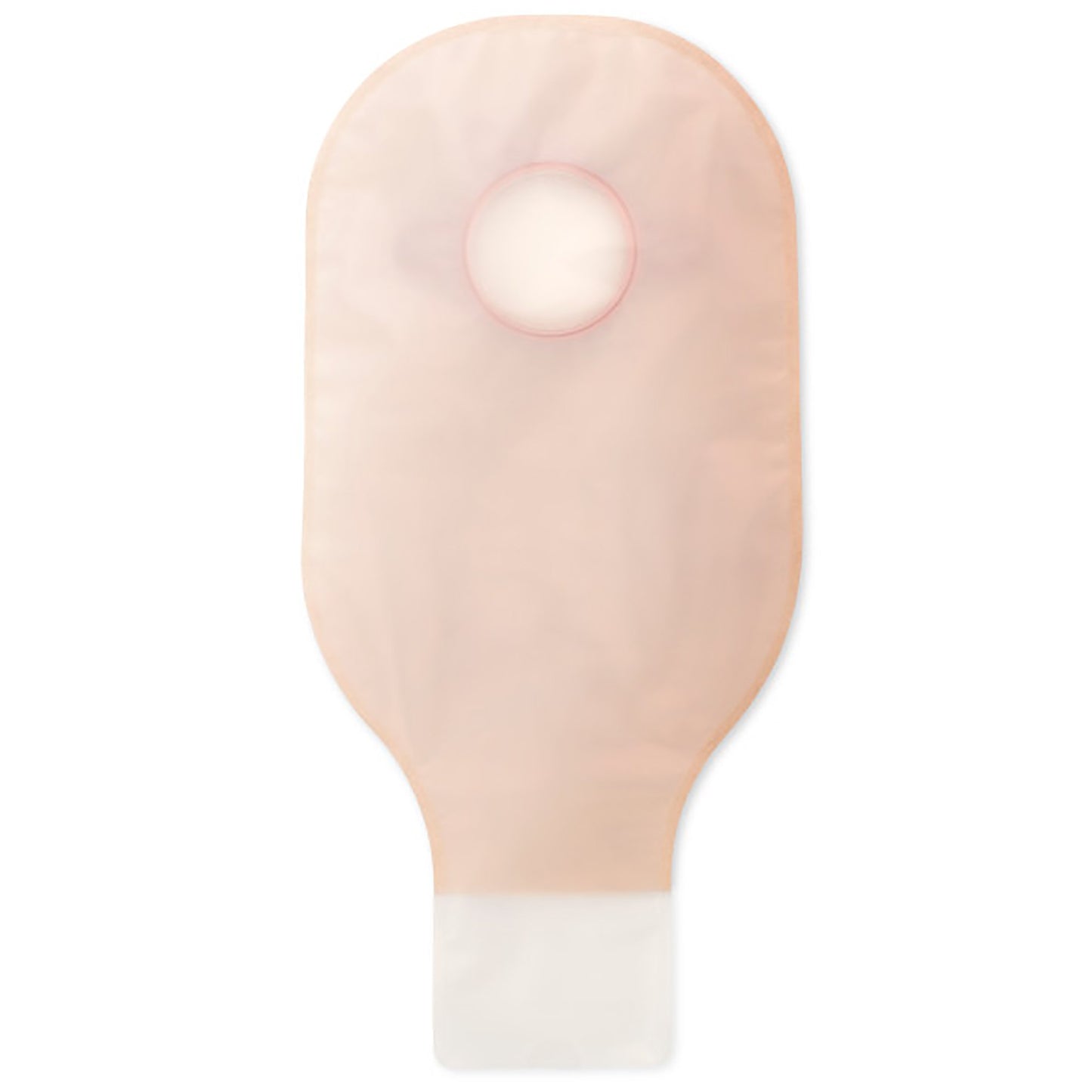 New Image™ Transparent Colostomy Pouch, Pre-cut to Fit 57 mm Stomas, Red Match 18103