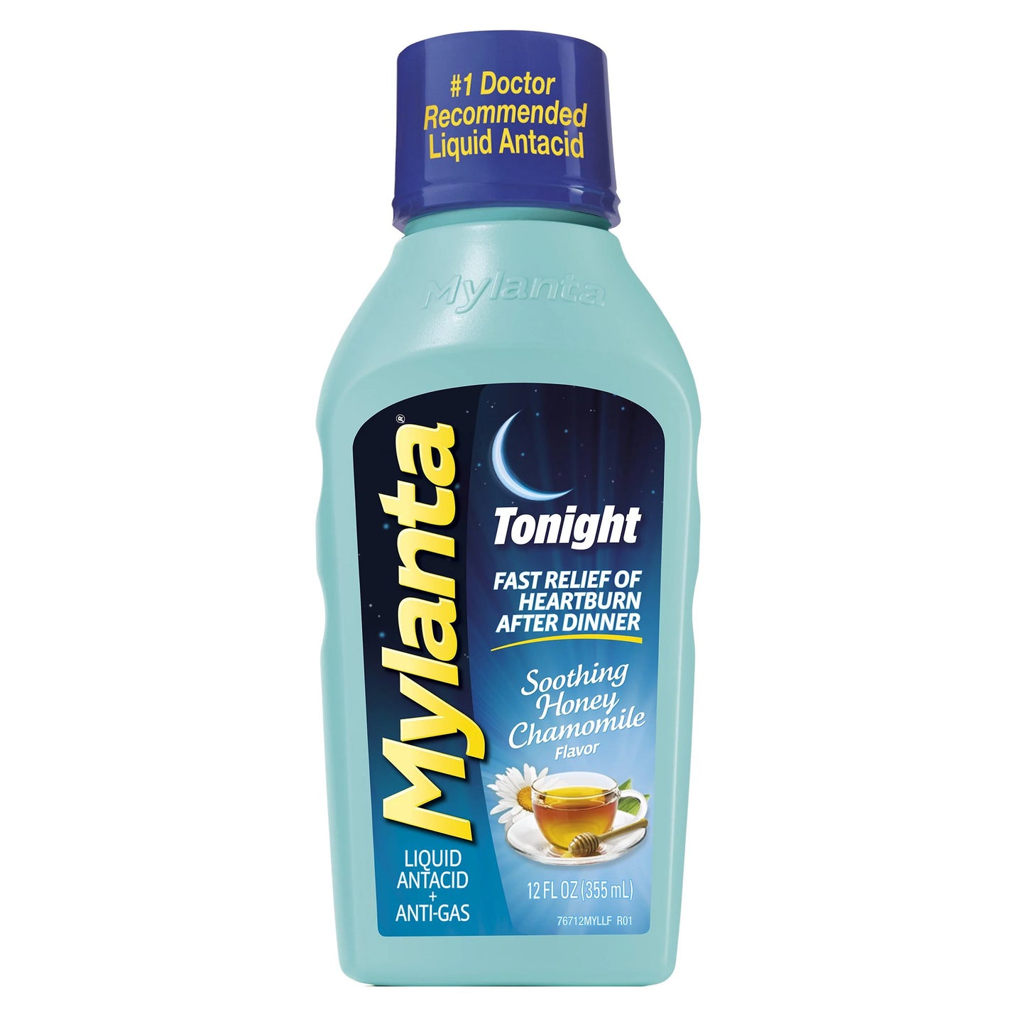 Antacid Mylanta® Tonight 800 mg / 270 mg / 80 mg Strength Liquid 12 oz. - 62372051012
