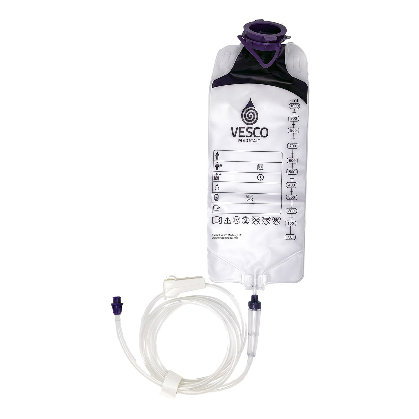 Gravity Feeding Bag Set with ENFit™ Connector 1000 mL - VED-049