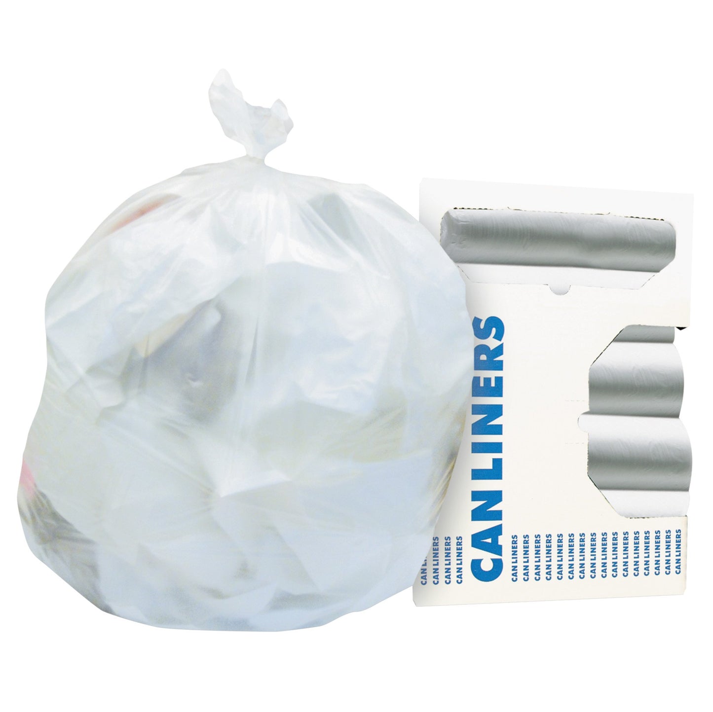 Trash Bag Heritage™ 10 gal. Natural HDPE 8 Mic. 24 X 24 Inch Star Seal Bottom Coreless Roll - HERZ4824LNR01