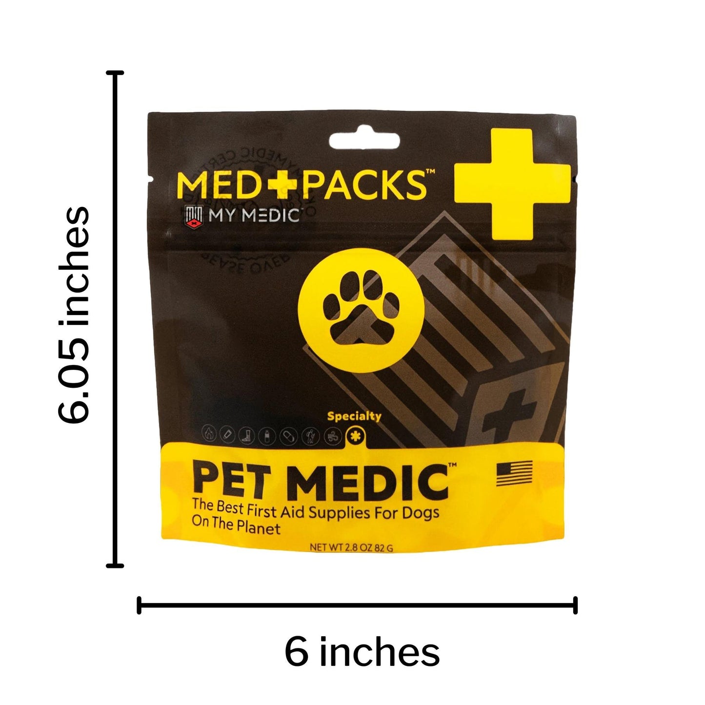 Med Packs™ First Aid Kit for Pets – Dog Injury Supplies in Portable Pouch MM-MED-PACK-PET-EA