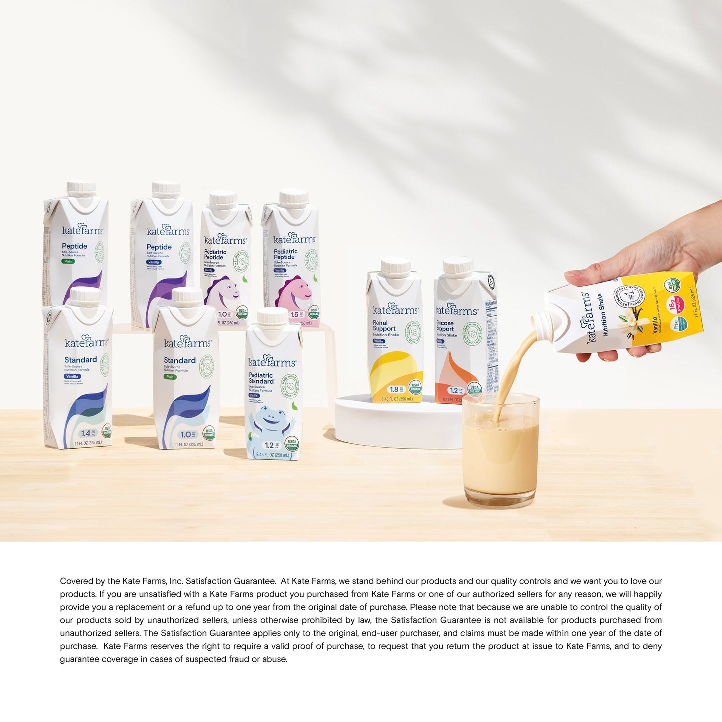 Kate Farms® Pediatric Peptide 1.5 Sole-Source Nutrition Formula, Vanilla 851823006201