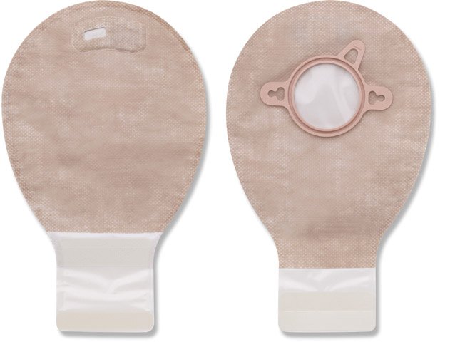 Hollister New Image Two-Piece Drainable Transparent Filtered Ostomy Pouch, 7 Inch Length, 2 Inch Flange 18294, Box of 20