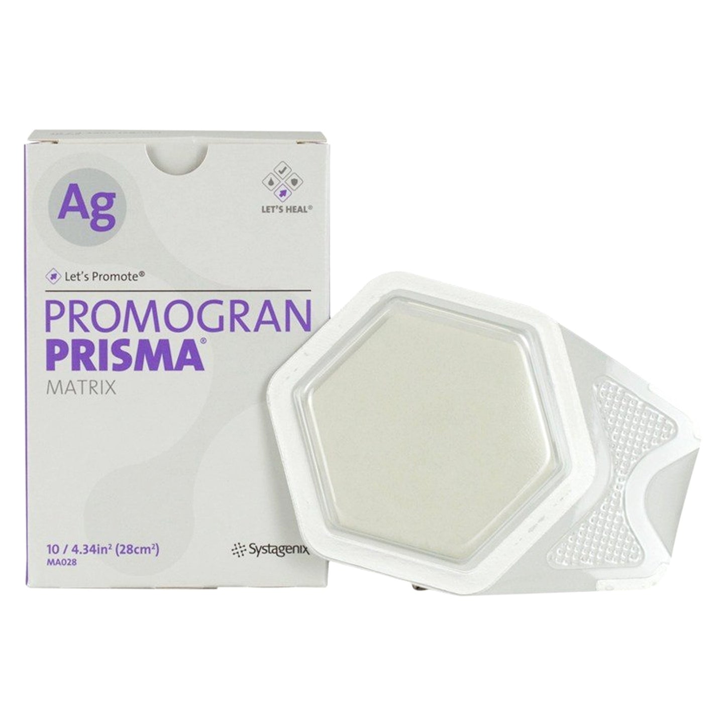 Silver Collagen Dressing 3M™ Promogran Prisma™ Matrix 4-3/10 Square Inch Hexagon Sterile - MA028