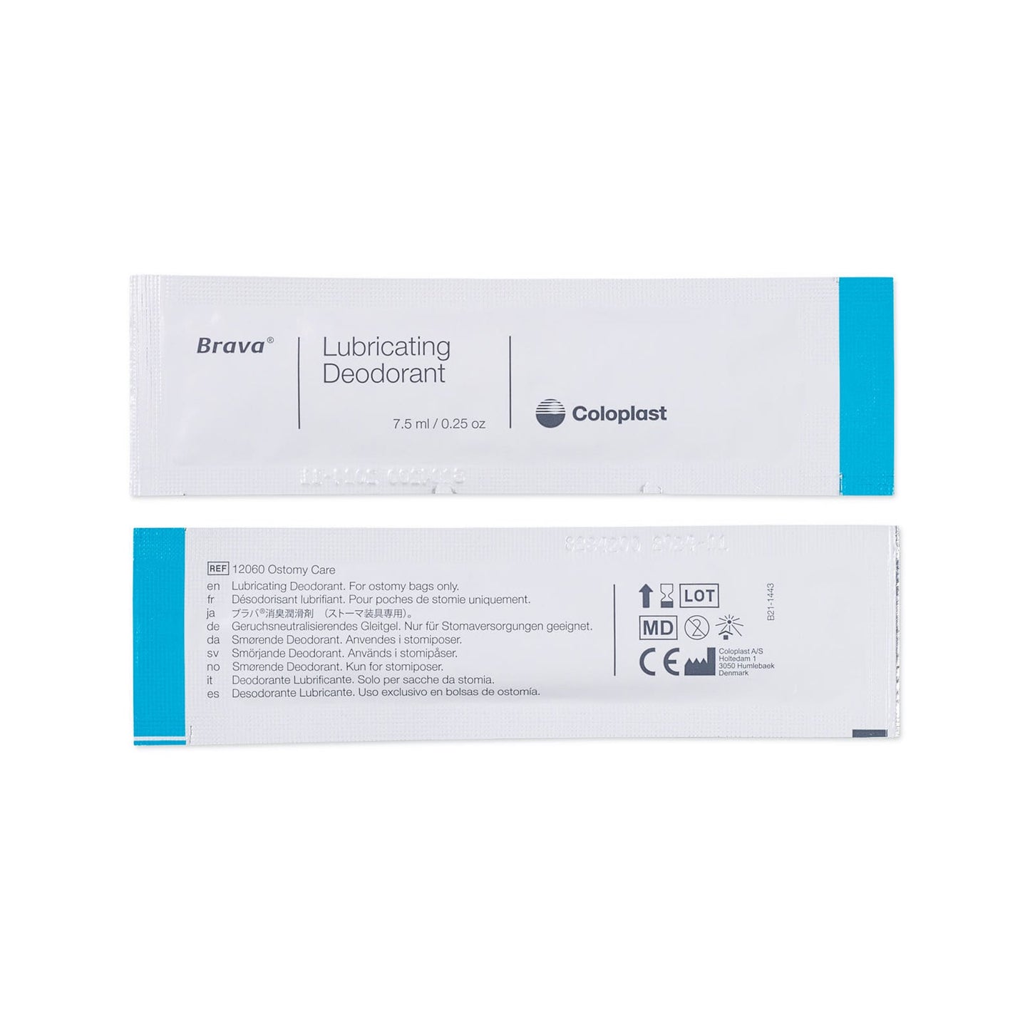 Brava™ Lubricating Deodorant, Neutral, Convenient Travel Size Packet 12060