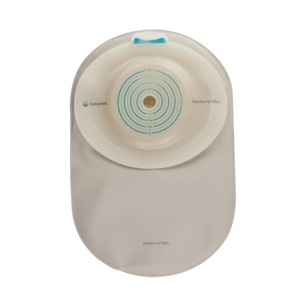 Ostomy Pouch SenSura® Mio Convex One-Piece System 8-1/4 Inch Length, Maxi Soft Convex, Trim to Fit 3/8 to 2 Inch Stoma Closed End - 16315