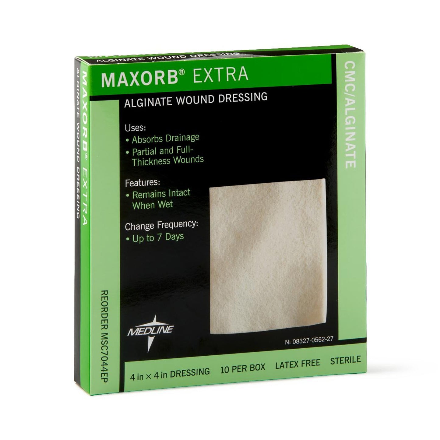 Maxorb® Extra Calcium Alginate Dressing, 4 x 4 Inch MSC7044EP