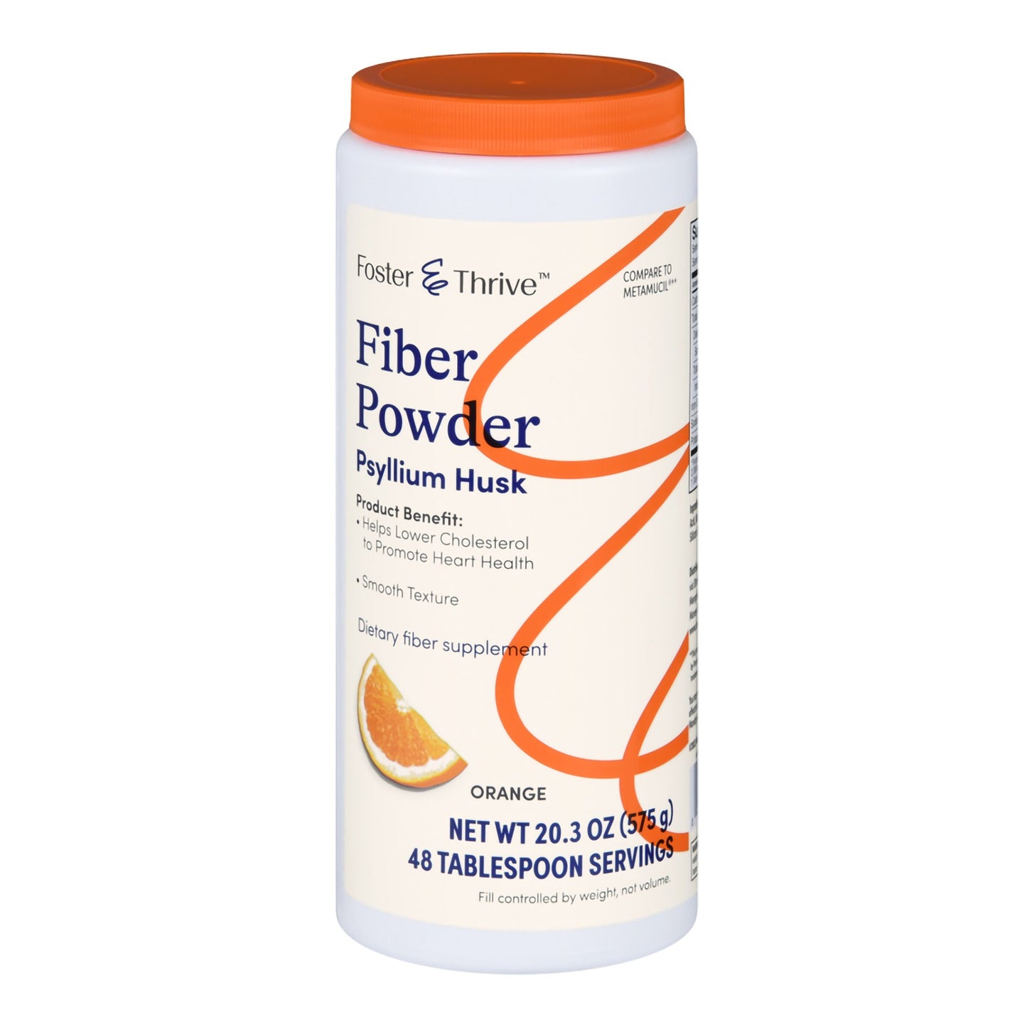 Foster & Thrive™ Fiber Powder Psyllium Husk, Orange Flavor 01093995618