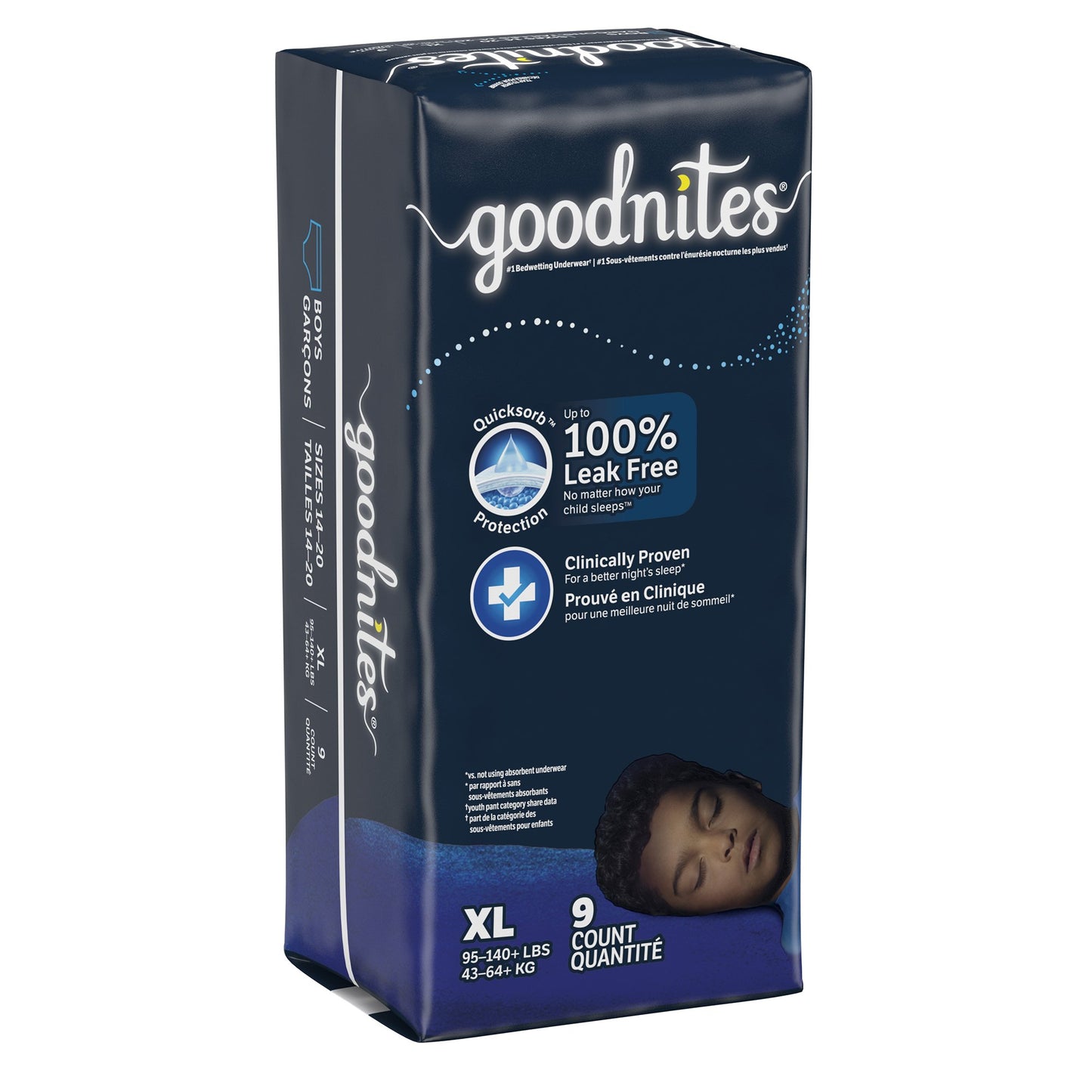 Male Youth Absorbent Underwear GoodNites® Pull On with Tear Away Seams X-Large Disposable Heavy Absorbency - 53381
