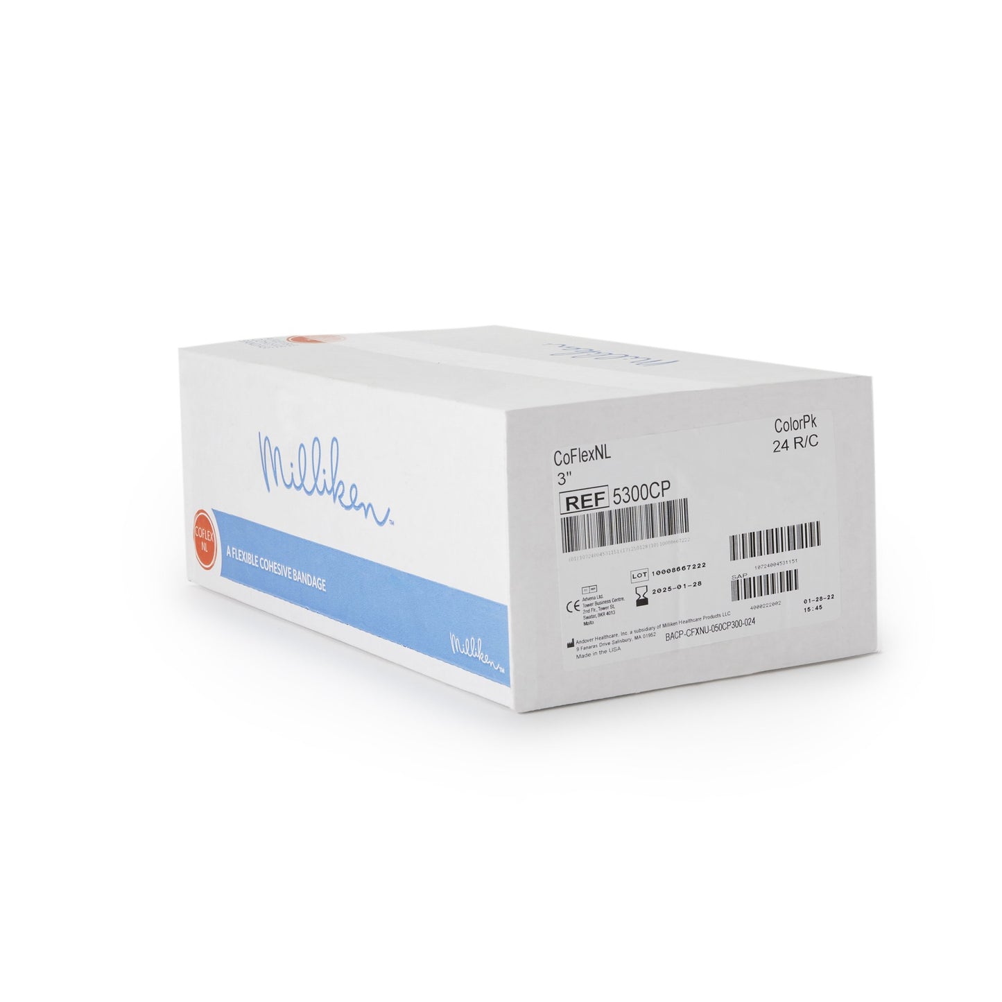 CoFlex® NL Self-adherent Closure Cohesive Bandage, 3 Inch x 5 Yard 5300CP-024