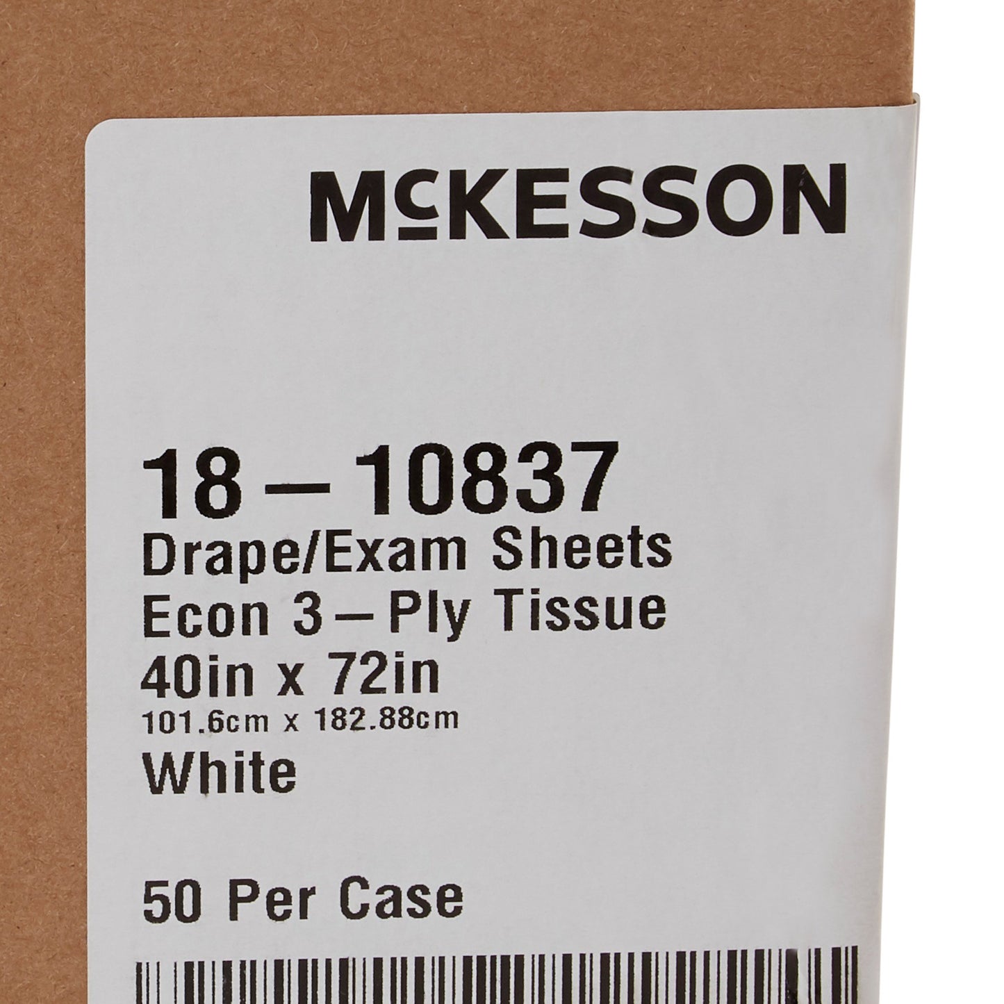 McKesson Sterile Physical Exam Drape, 40 x 72 Inch 18-10837