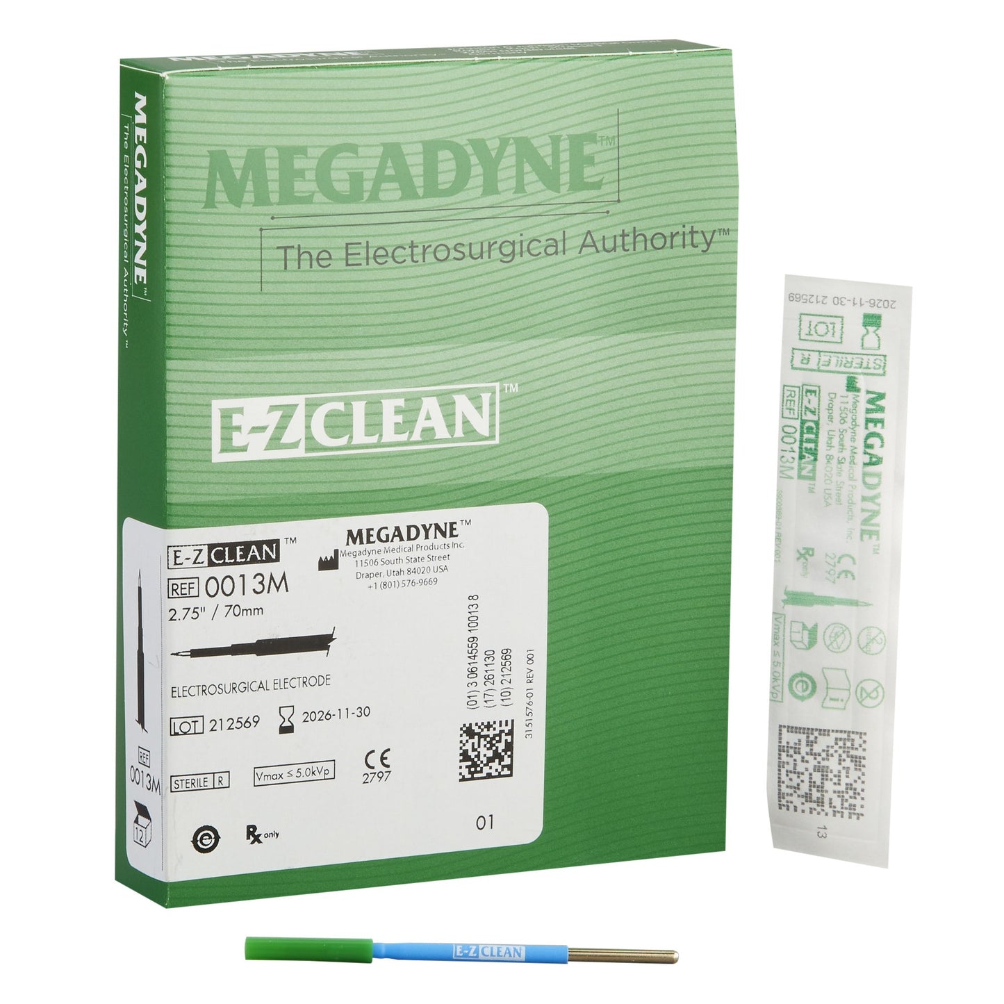 Needle Electrode Megadyne™ E-Z Clean™ Coated Stainless Steel Sterile Modified Needle Tip Disposable - 0013M