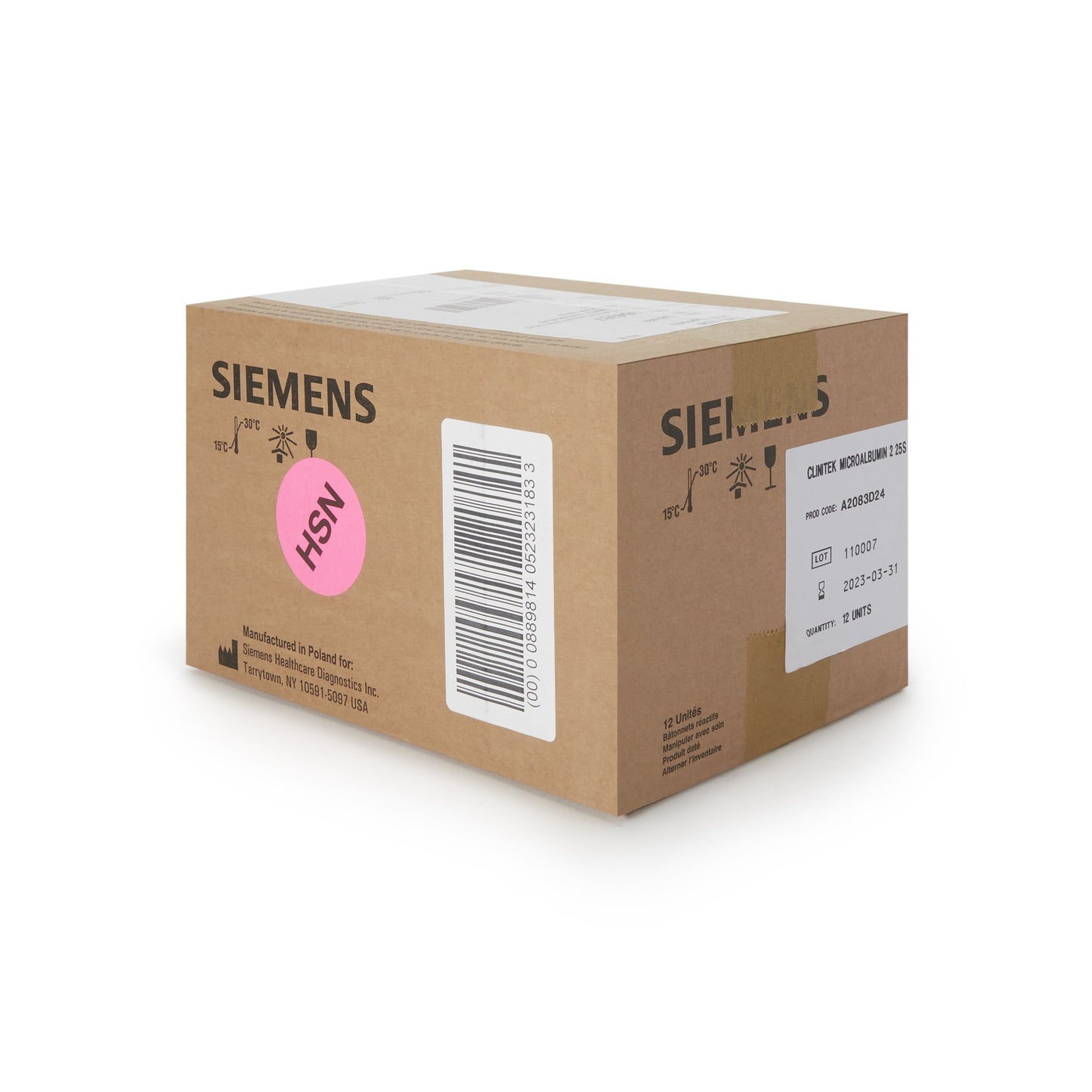 Clinitek® Reagent Test Strip for use with Small Clinitek Systems, Microalbumin 10317439