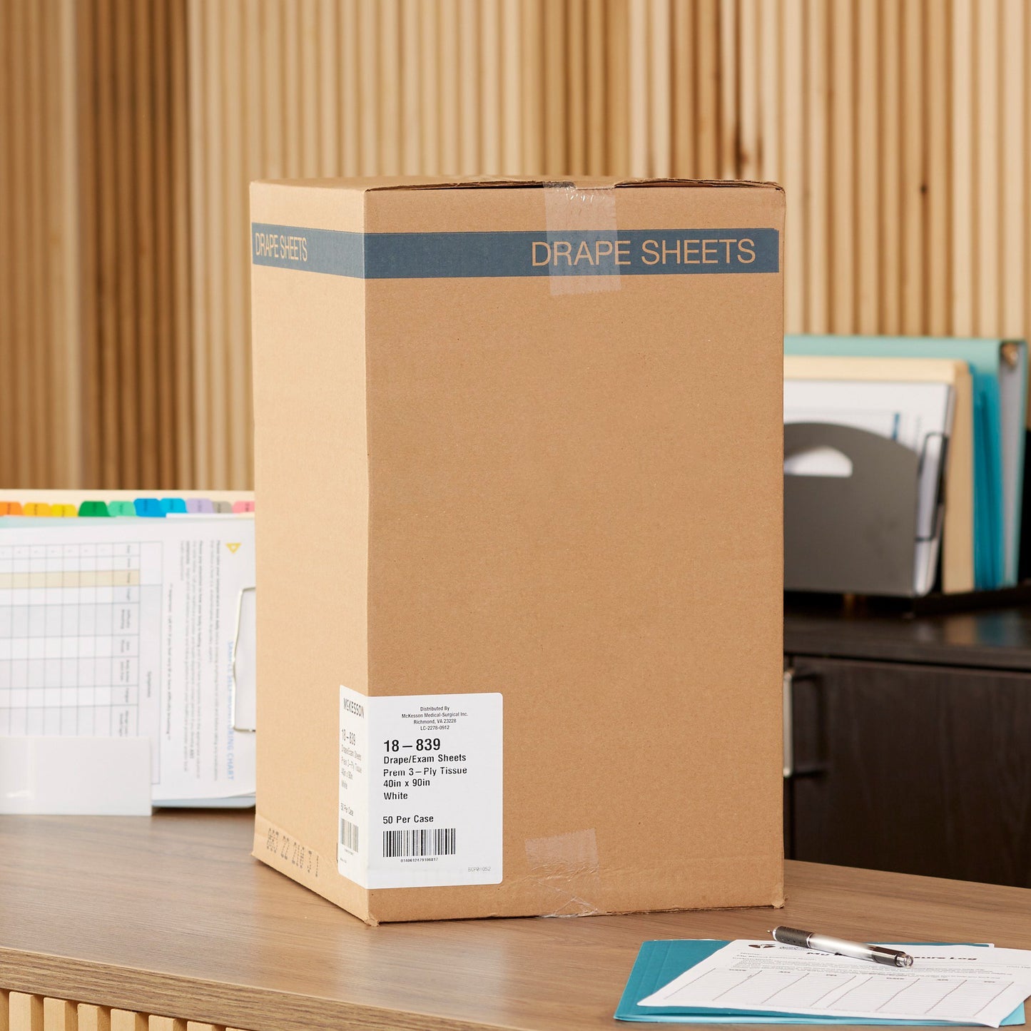 McKesson Nonsterile Physical Exam Patient Drape, 40 x 90 Inch 18-839