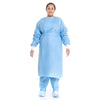 Protective Procedure Gown Halyard Large Blue NonSterile Not Rated Disposable - 69025