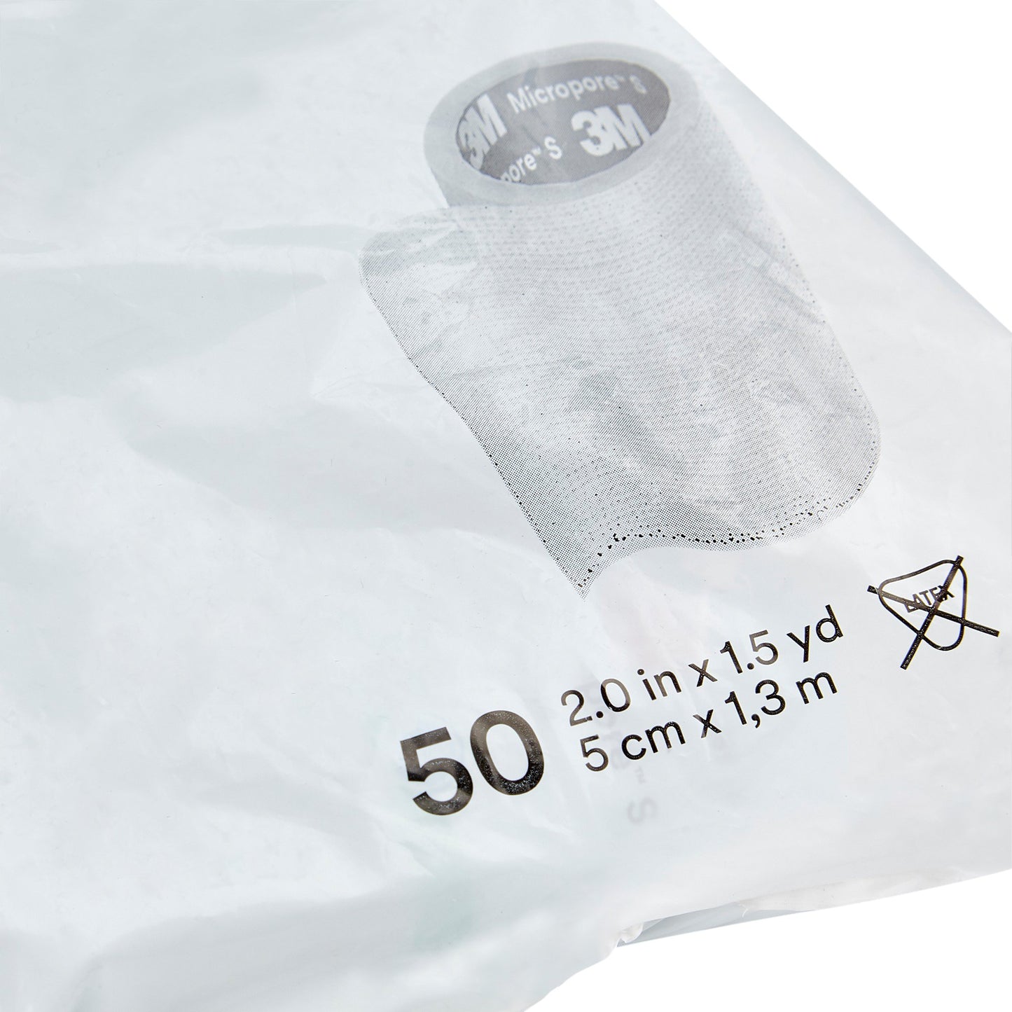 3M™ Micropore™ S Silicone Medical Tape, 2 Inch x 1-1/2 Yard, Blue 2770S-2