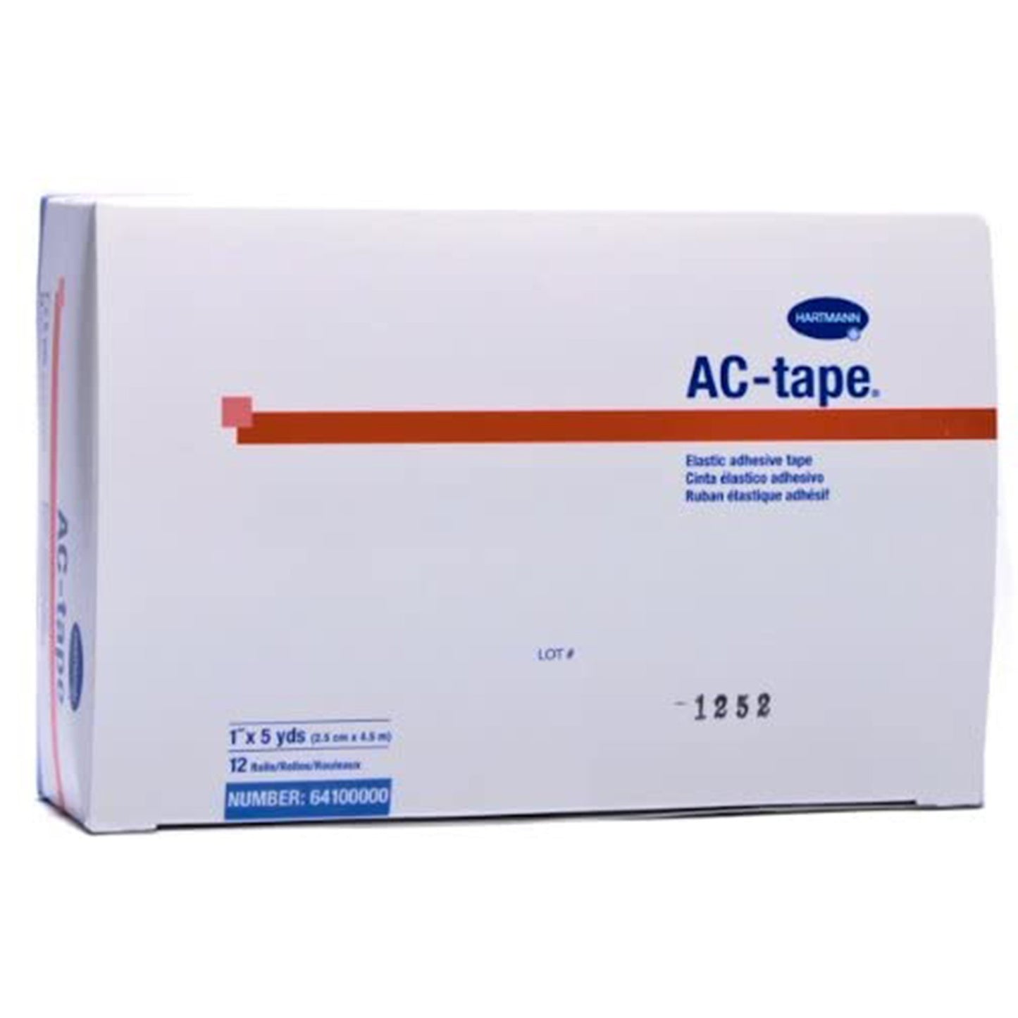 AC-tape® Cotton Elastic Tape, 1 Inch x 5 Yard, Tan 64100000