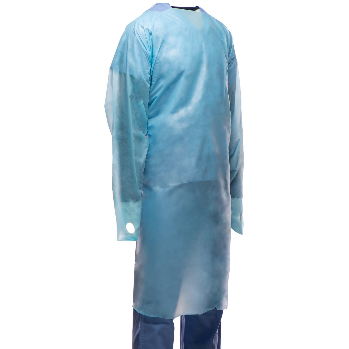 Protective Procedure Gown One Size Fits Most Blue NonSterile Not Rated Disposable 6011C25