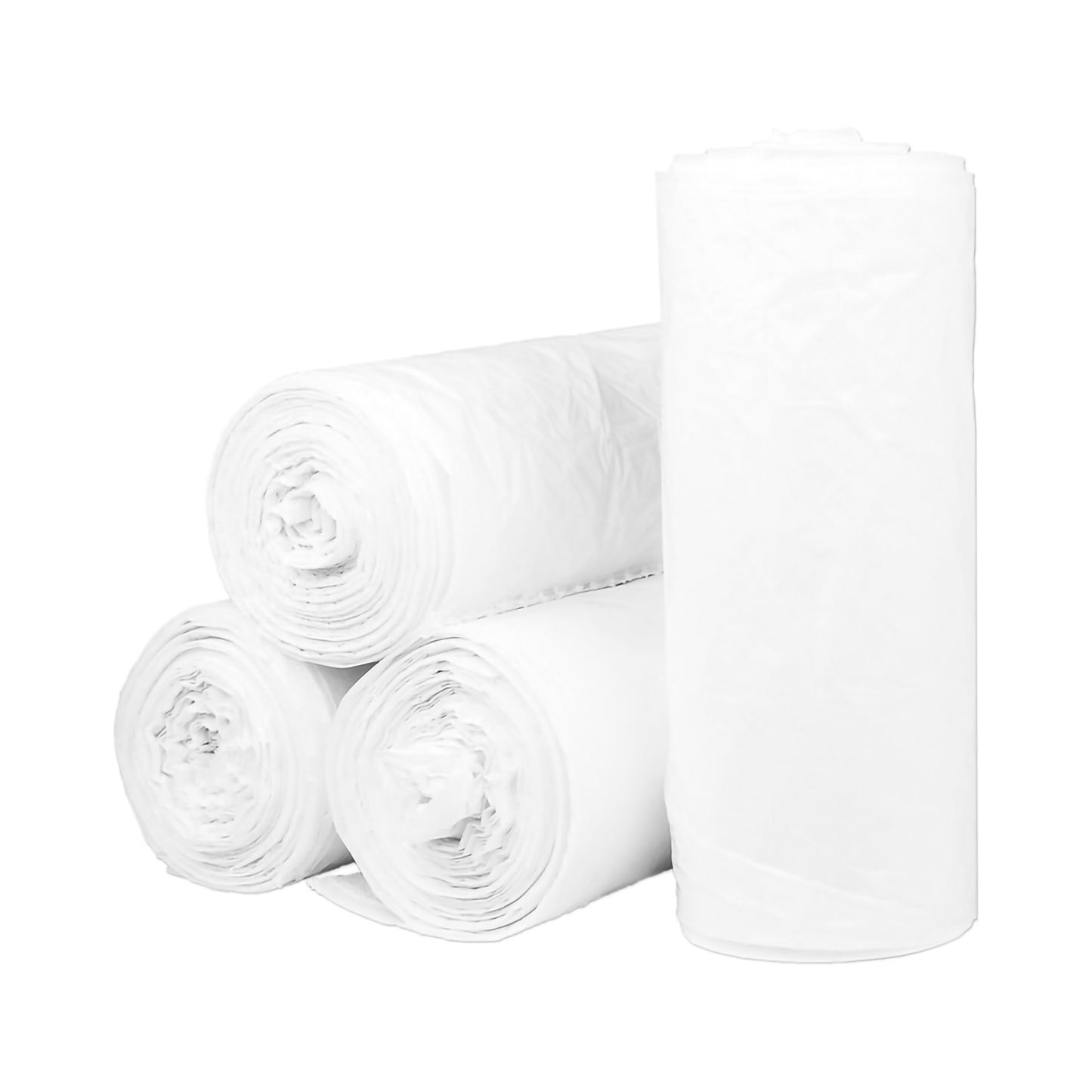 Trash Bag McKesson 45 gal. White LLDPE 0.80 mil 40 X 46 Inch Star Seal Bottom Coreless Roll - WSL4046XHW