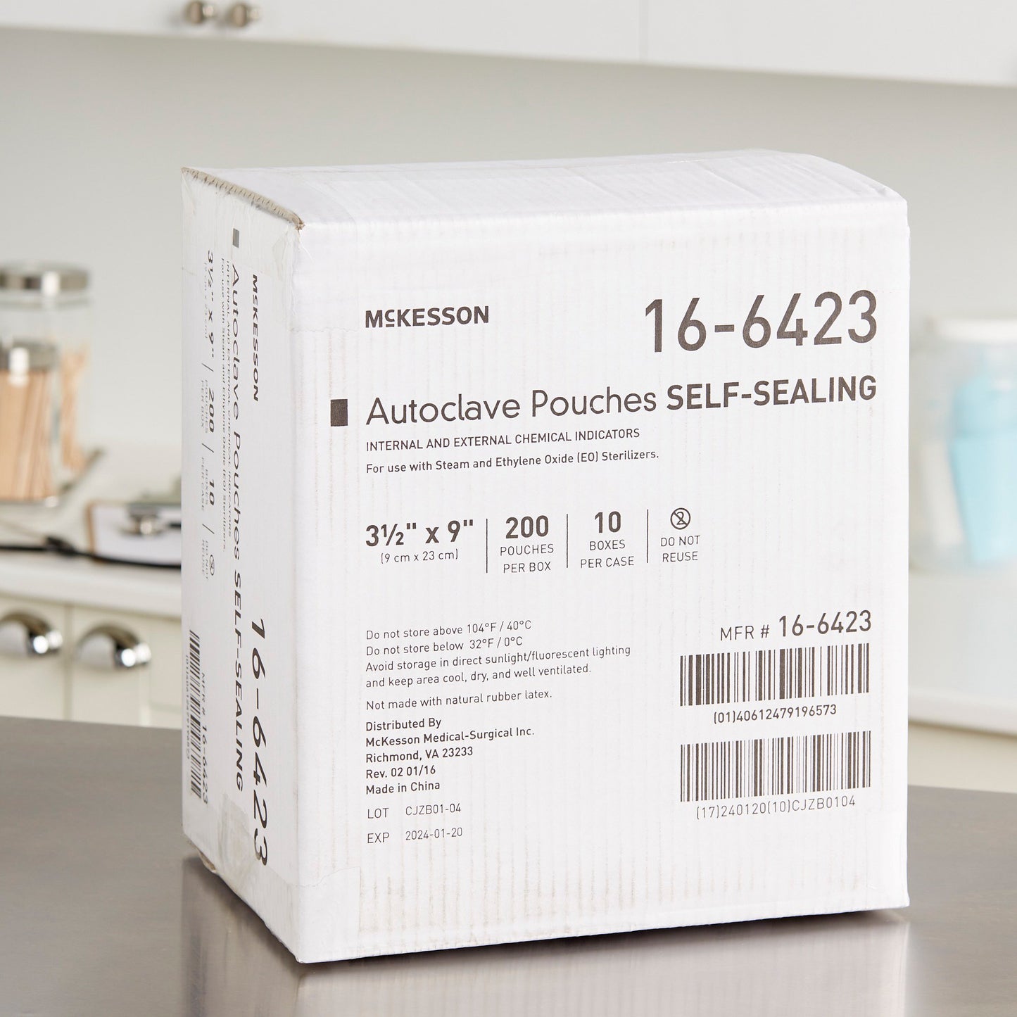 McKesson Sterilization Pouch, 3½ x 9 Inch 16-6423