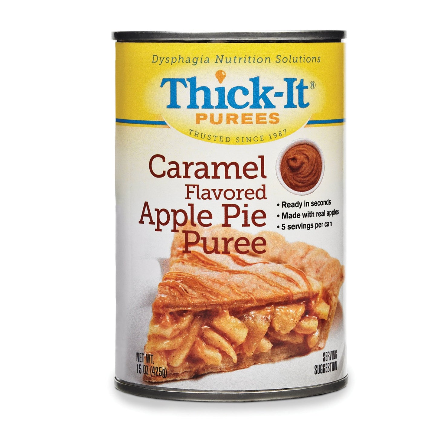 Thickened Food Thick-It® 15 oz. Can Caramel Apple Pie Flavor Puree IDDSI Level 4 Extremely Thick/Pureed - H317-F8800