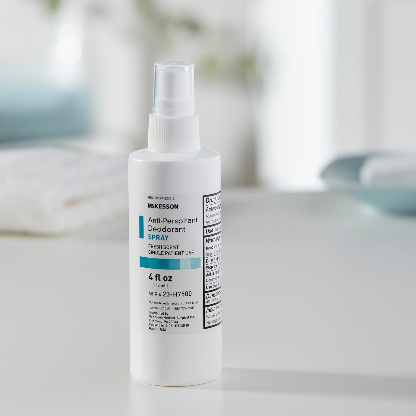 McKesson Antiperspirant / Deodorant, Fresh Scent, 4 oz Spray 23-H7500