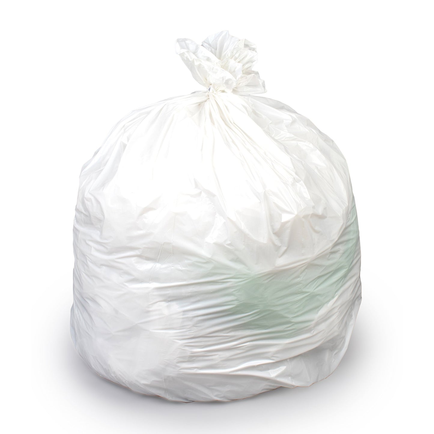 Trash Bag Colonial Bag Tuf 60 gal. White LLDPE 0.75 mil 38 X 58 Inch X-Seal Bottom Flat Pack - XPW58X